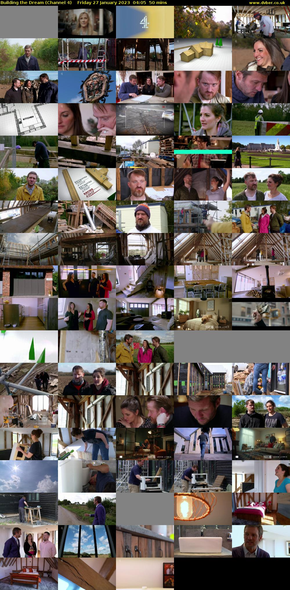Building the Dream (Channel 4) Friday 27 January 2023 04:05 - 04:55