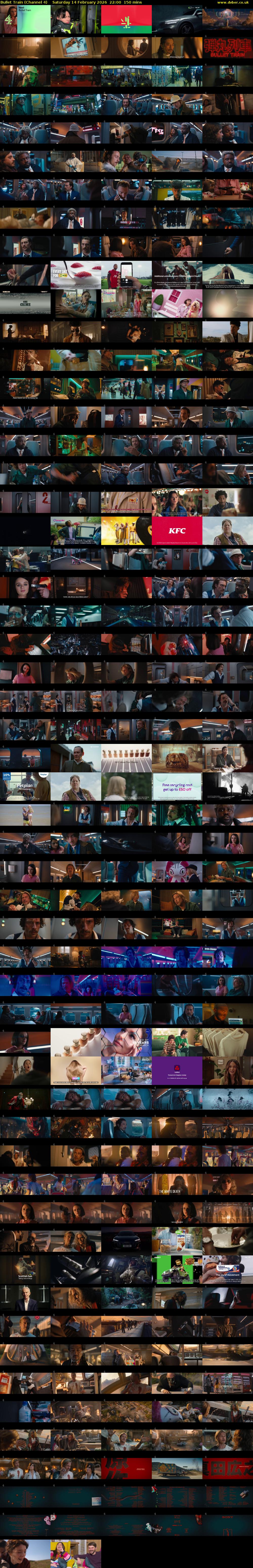 Bullet Train (Channel 4) Saturday 14 February 2026 22:00 - 00:30