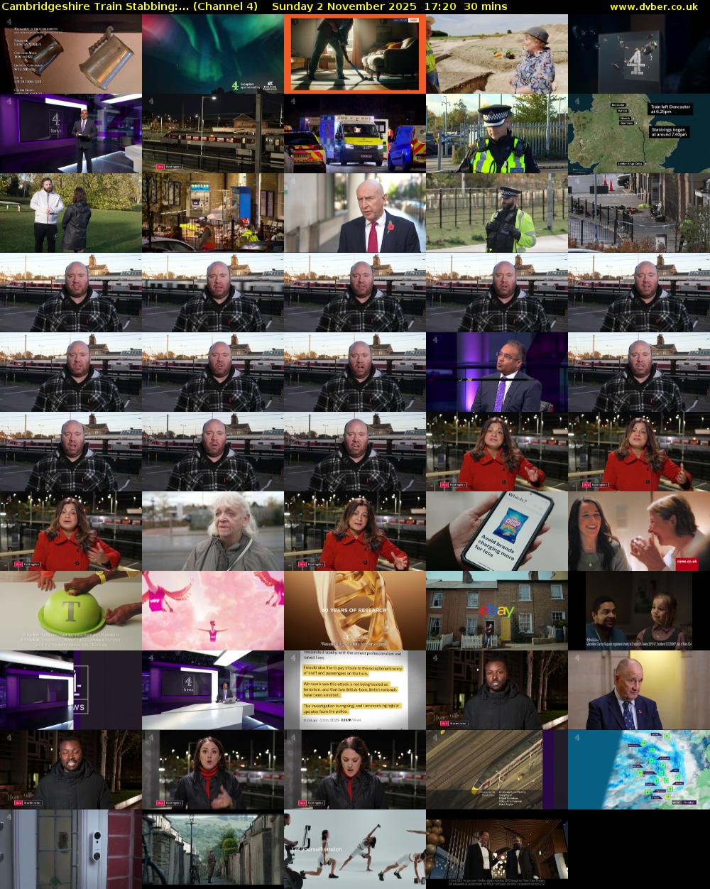 Cambridgeshire Train Stabbing:... (Channel 4) Sunday 2 November 2025 17:20 - 17:50