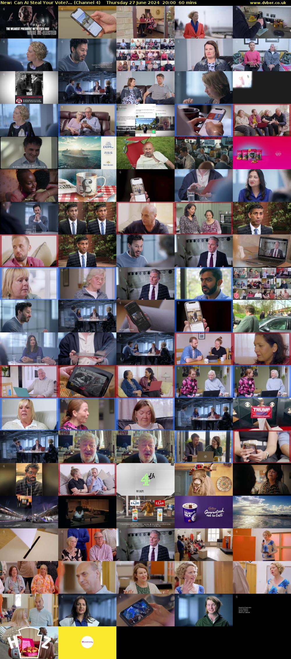 Can AI Steal Your Vote?... (Channel 4) Thursday 27 June 2024 20:00 - 21:00