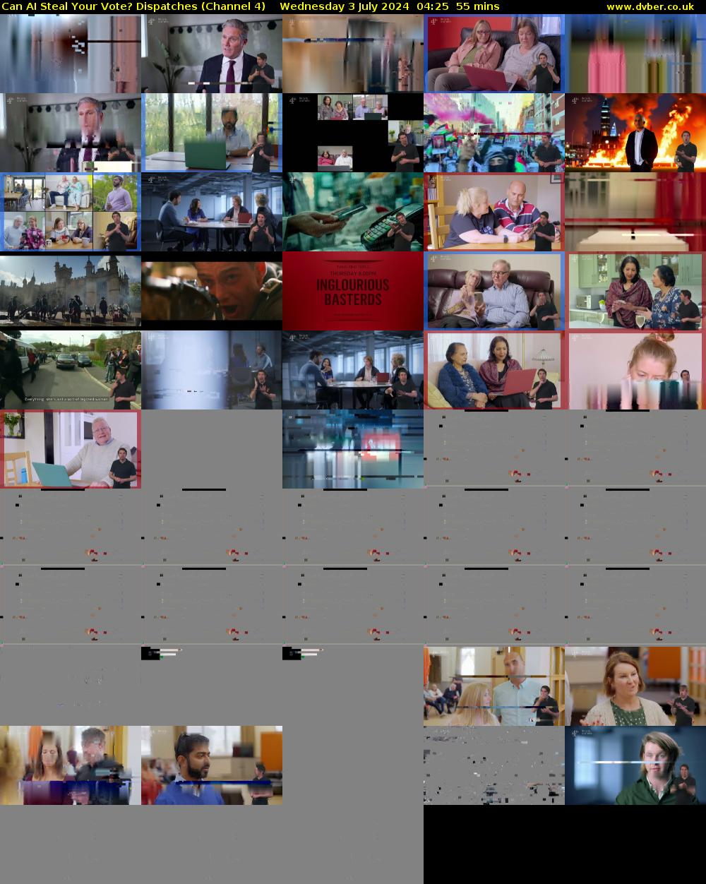 Can AI Steal Your Vote? Dispatches (Channel 4) Wednesday 3 July 2024 04:25 - 05:20