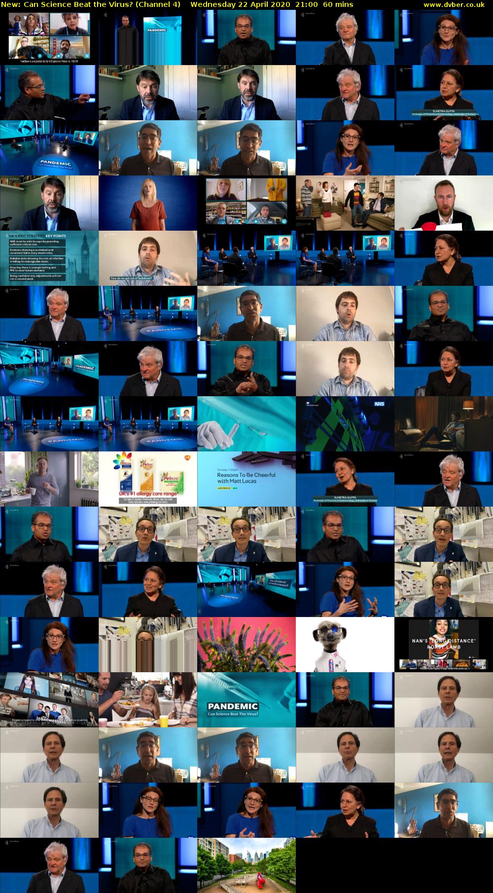 Can Science Beat the Virus? (Channel 4) Wednesday 22 April 2020 21:00 - 22:00