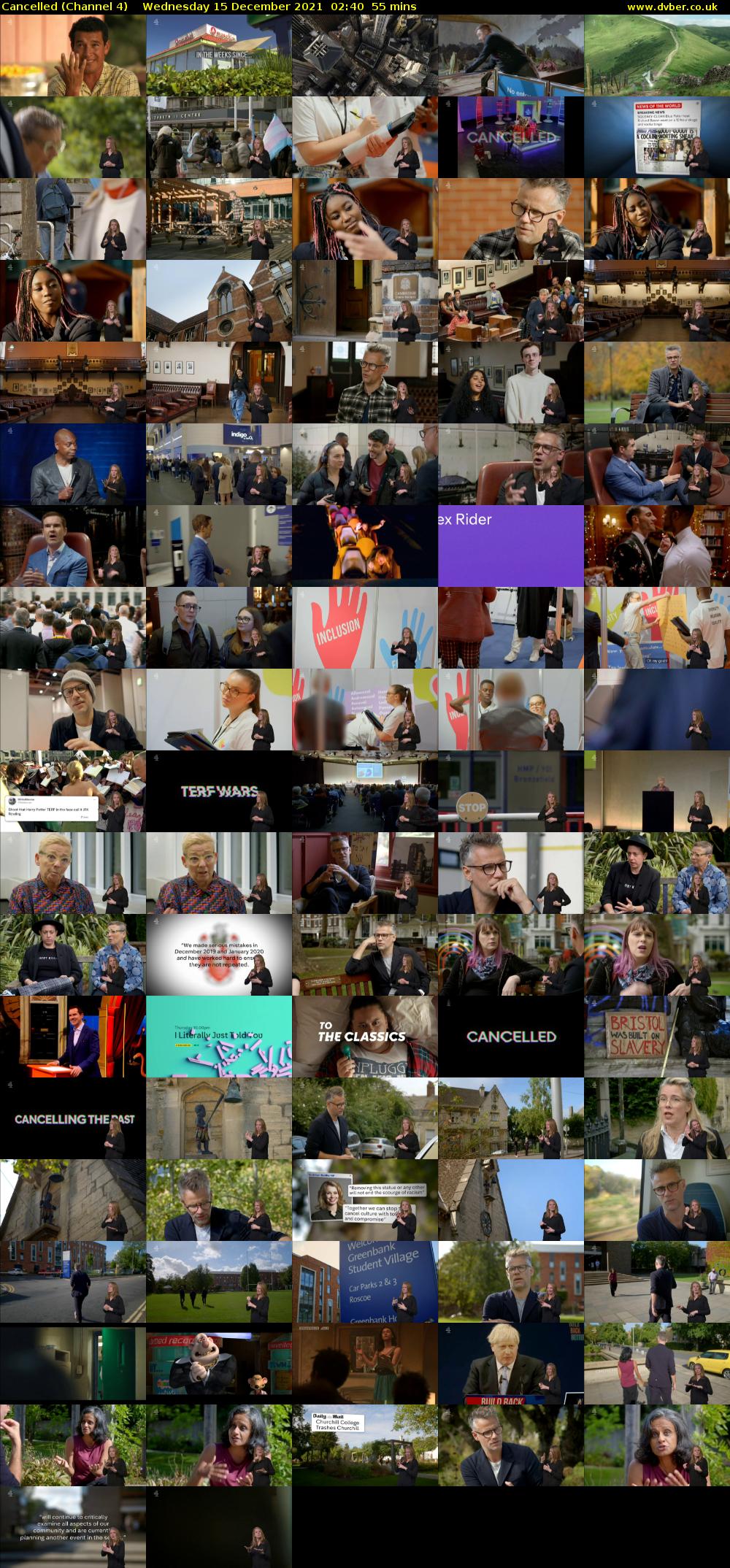 Cancelled (Channel 4) Wednesday 15 December 2021 02:40 - 03:35