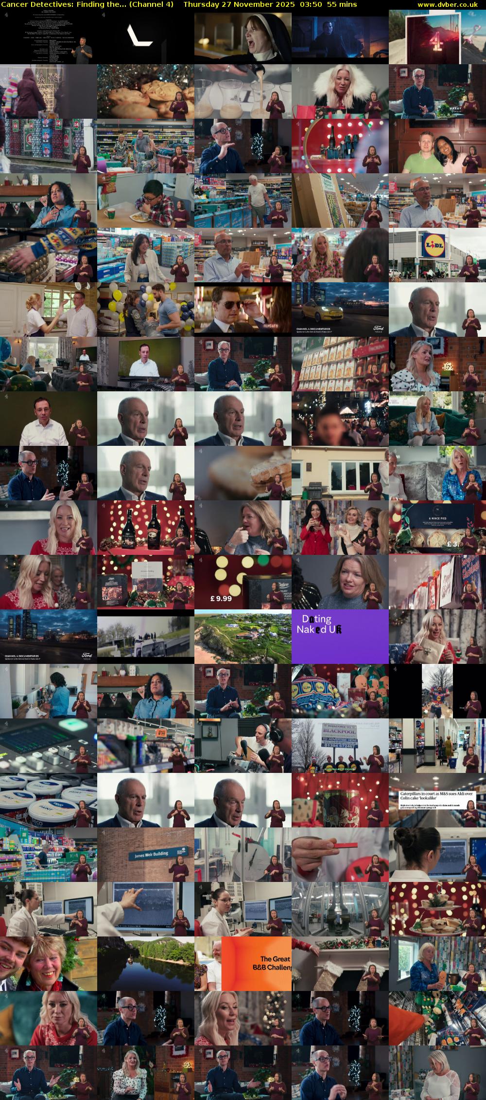 Cancer Detectives: Finding the... (Channel 4) Thursday 27 November 2025 03:50 - 04:45