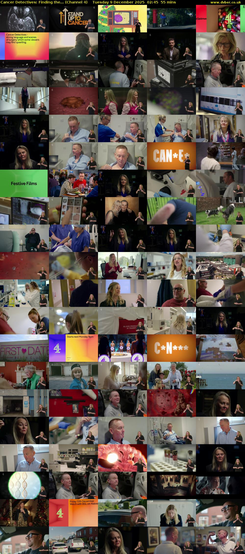 Cancer Detectives: Finding the... (Channel 4) Tuesday 9 December 2025 02:45 - 03:40