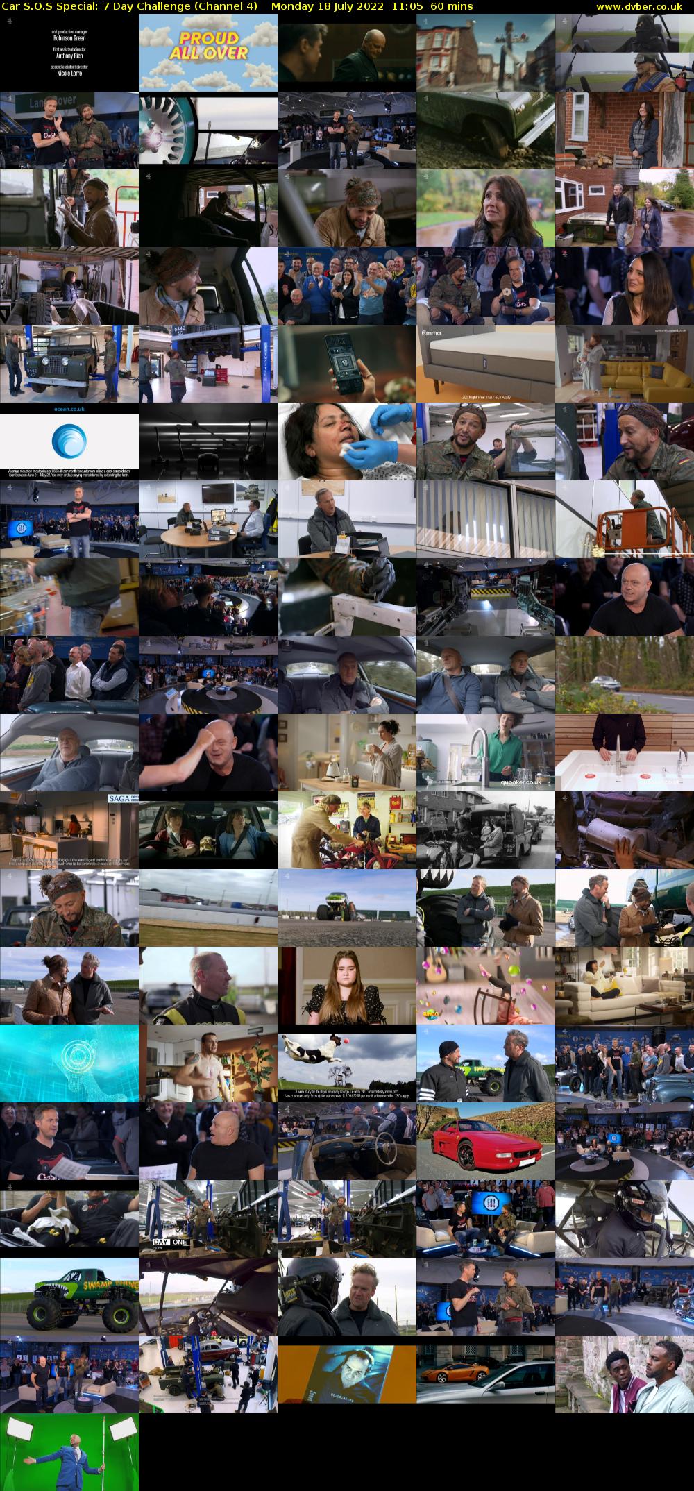 Car S.O.S Special: 7 Day Challenge (Channel 4) Monday 18 July 2022 11:05 - 12:05