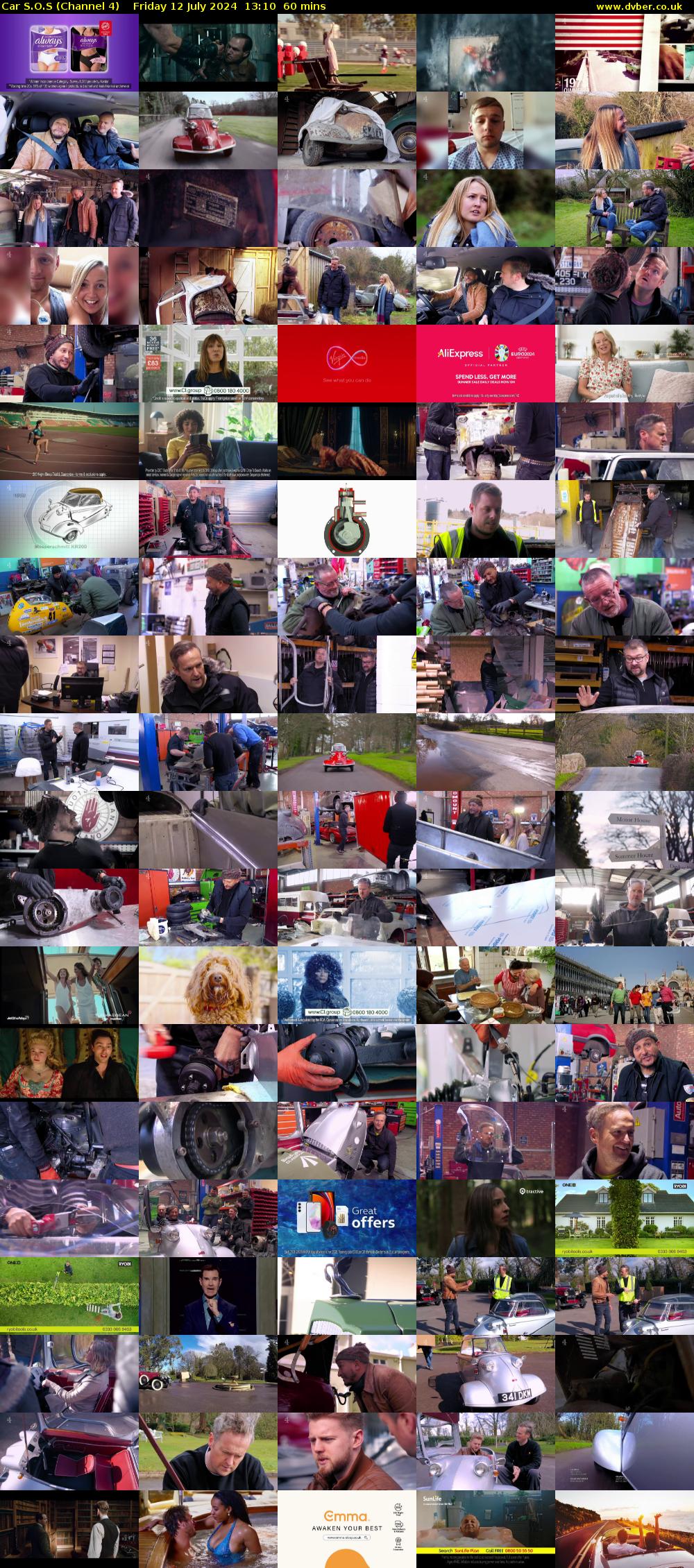 Car S.O.S (Channel 4) Friday 12 July 2024 13:10 - 14:10