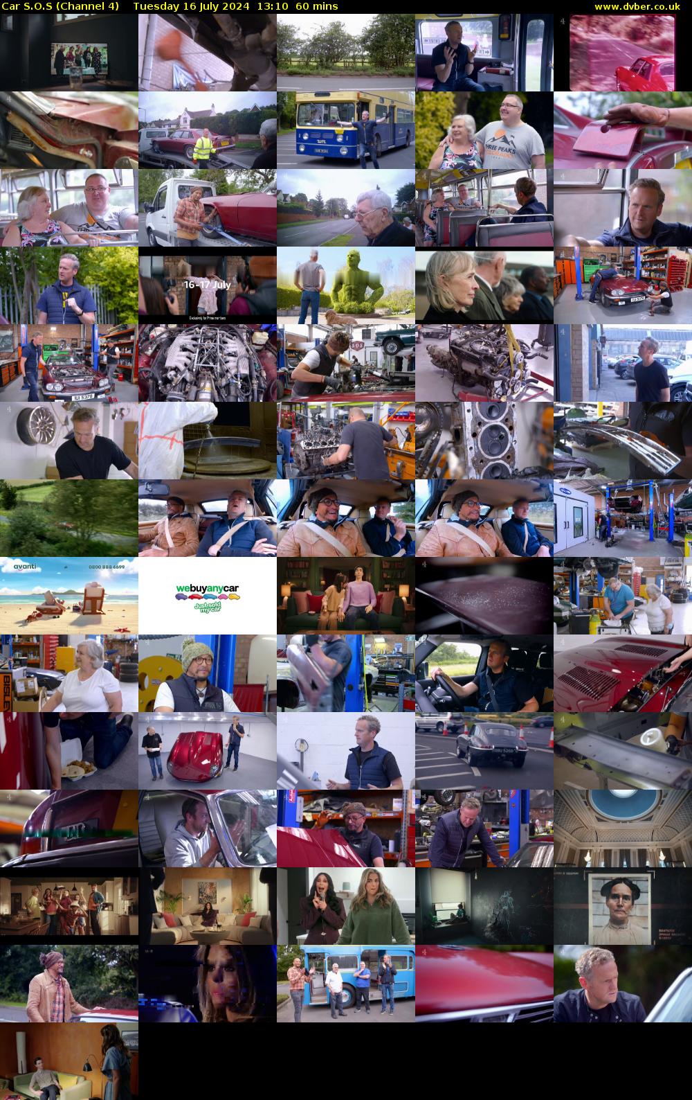 Car S.O.S (Channel 4) Tuesday 16 July 2024 13:10 - 14:10
