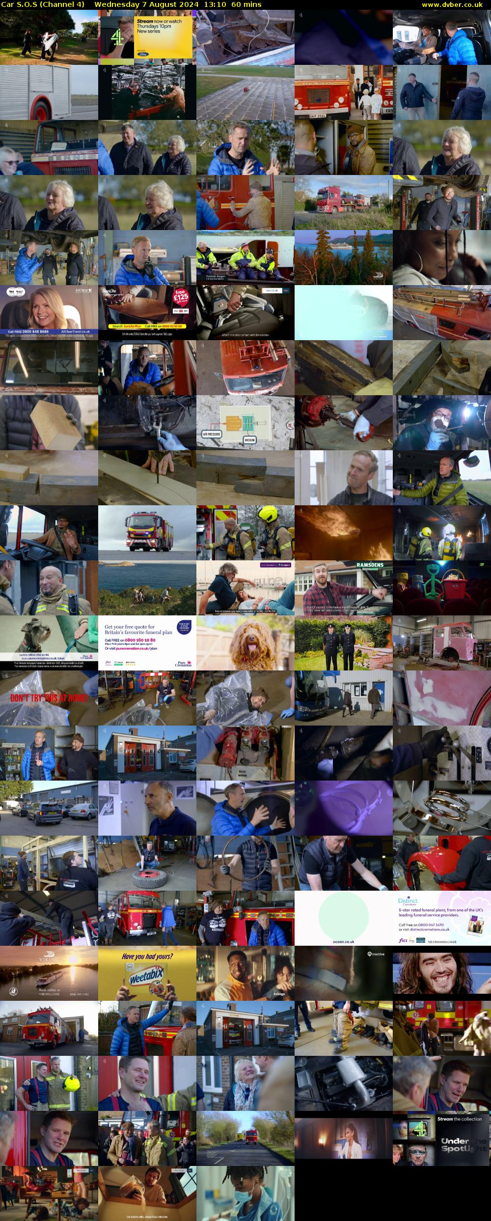 Car S.O.S (Channel 4) Wednesday 7 August 2024 13:10 - 14:10