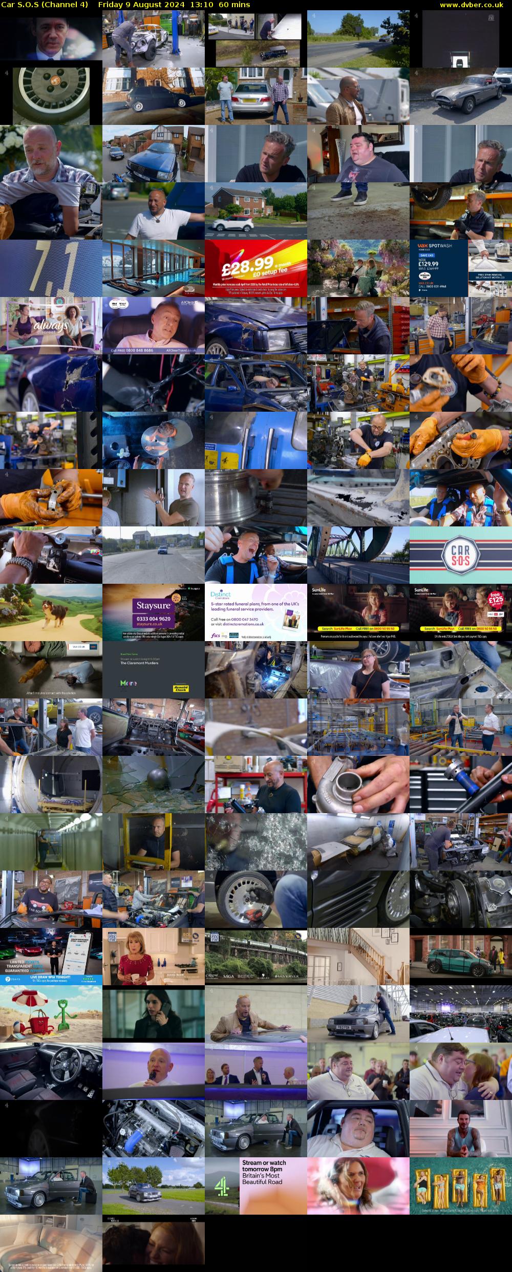Car S.O.S (Channel 4) Friday 9 August 2024 13:10 - 14:10