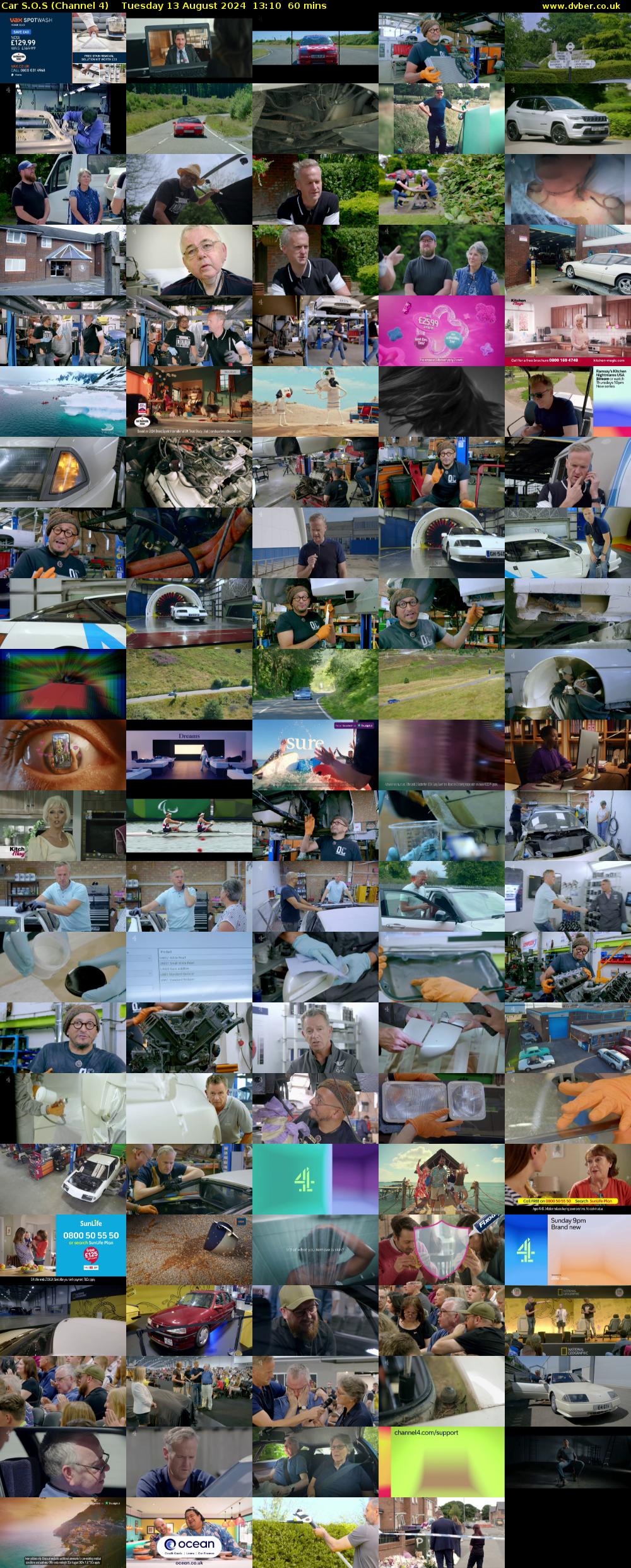 Car S.O.S (Channel 4) Tuesday 13 August 2024 13:10 - 14:10
