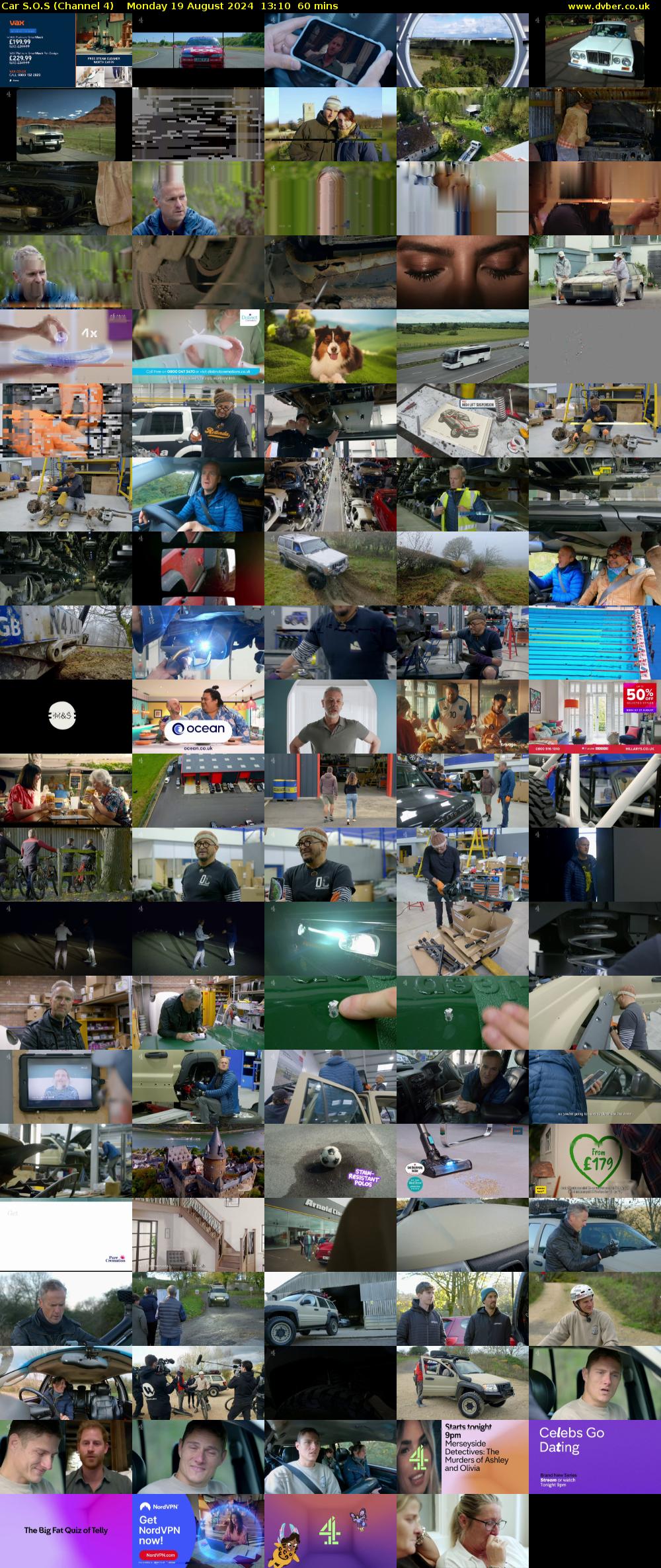 Car S.O.S (Channel 4) Monday 19 August 2024 13:10 - 14:10
