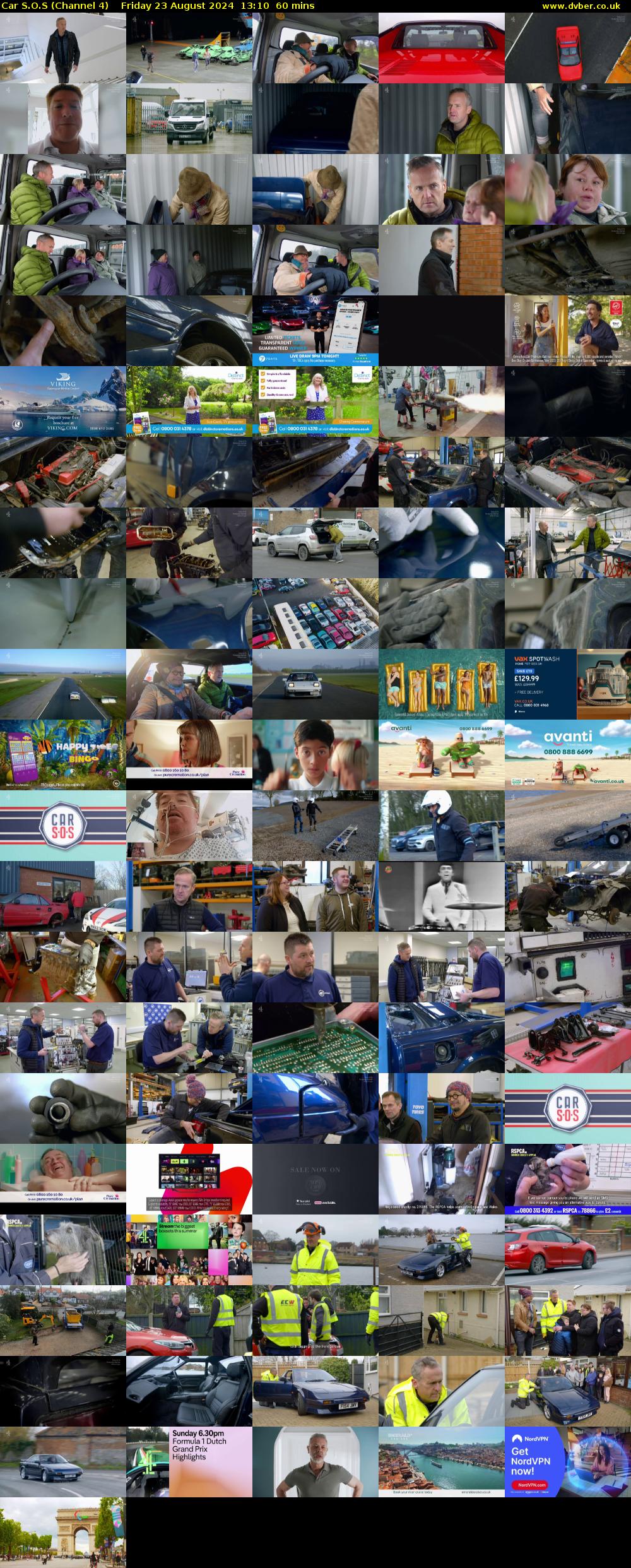 Car S.O.S (Channel 4) Friday 23 August 2024 13:10 - 14:10