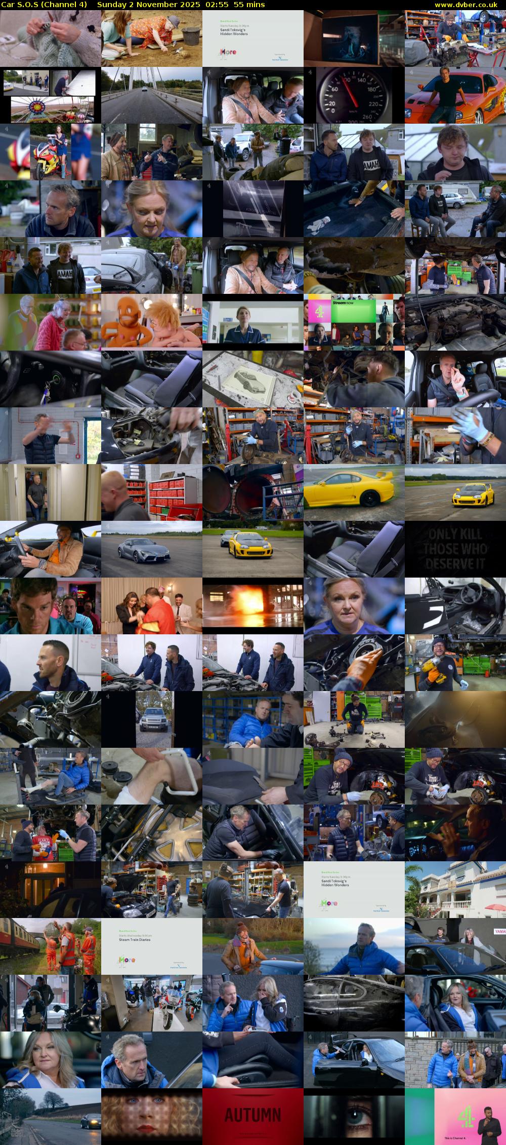 Car S.O.S (Channel 4) Sunday 2 November 2025 02:55 - 03:50