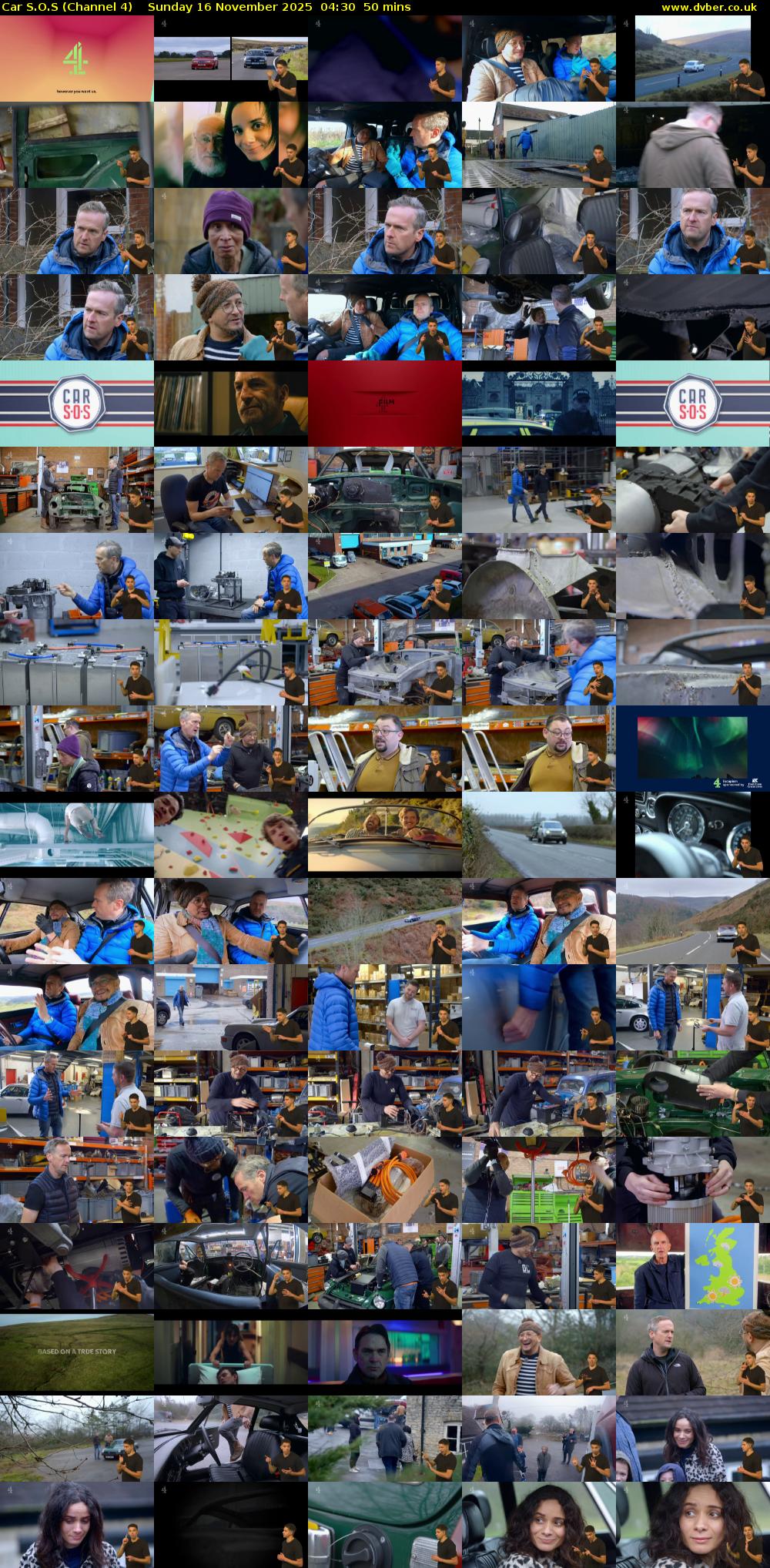 Car S.O.S (Channel 4) Sunday 16 November 2025 04:30 - 05:20