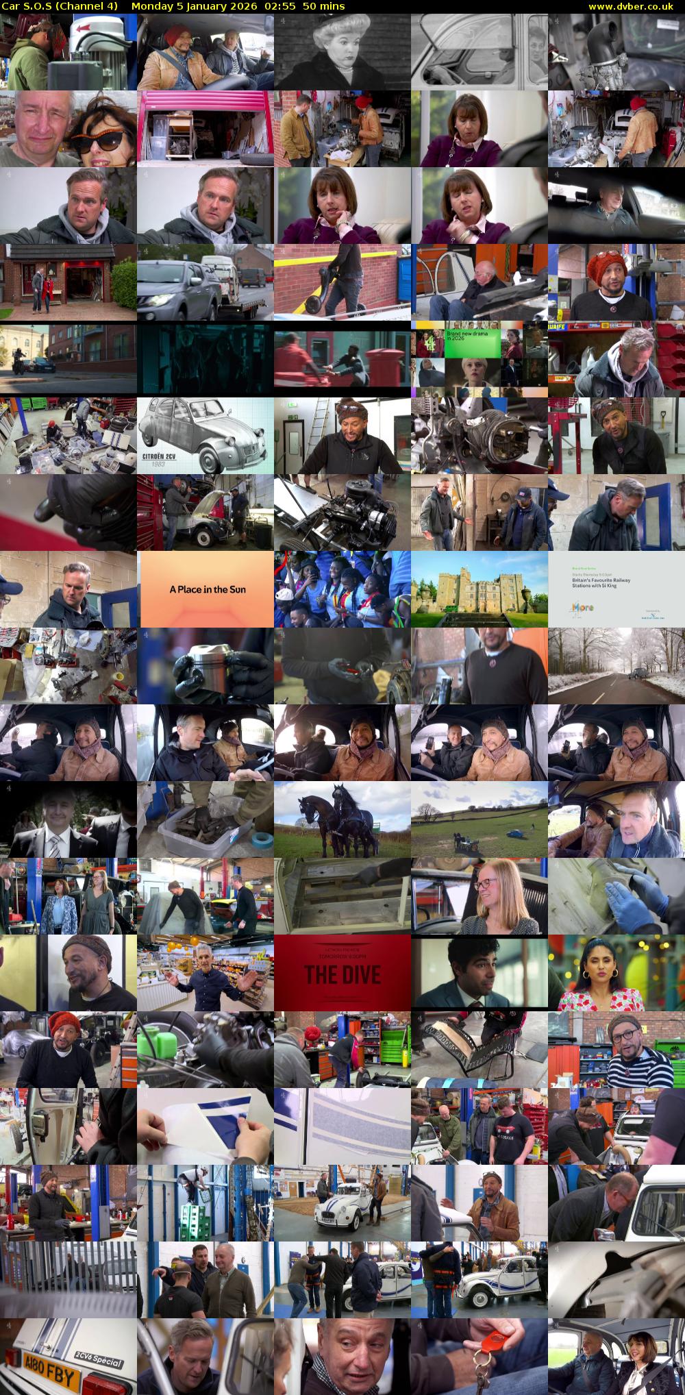 Car S.O.S (Channel 4) Monday 5 January 2026 02:55 - 03:45
