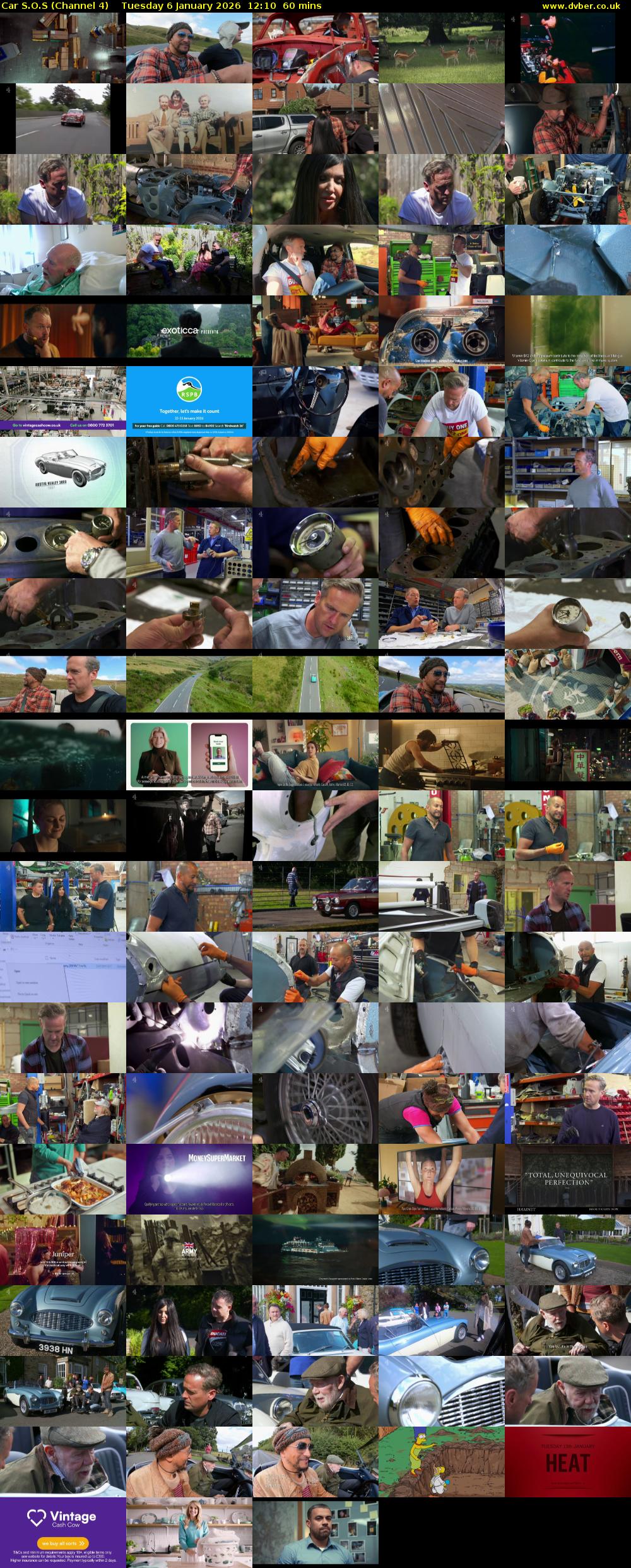 Car S.O.S (Channel 4) Tuesday 6 January 2026 12:10 - 13:10