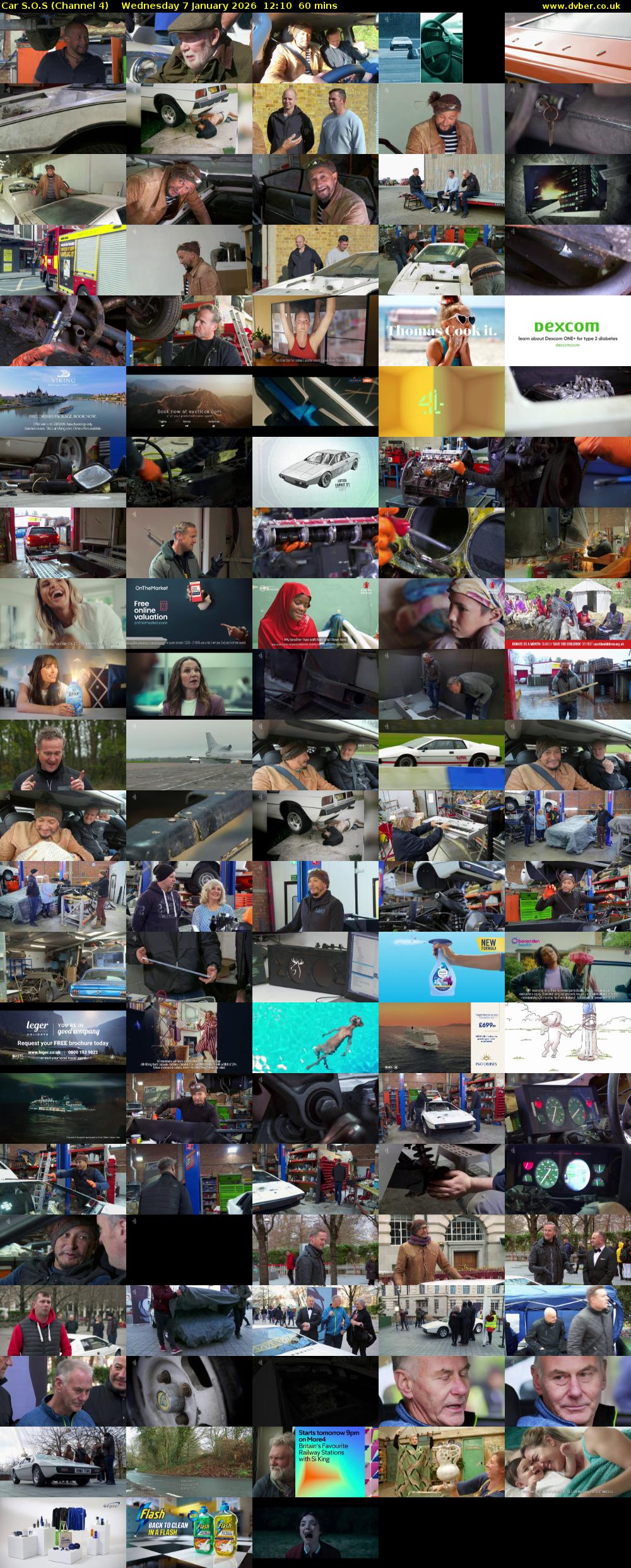 Car S.O.S (Channel 4) Wednesday 7 January 2026 12:10 - 13:10