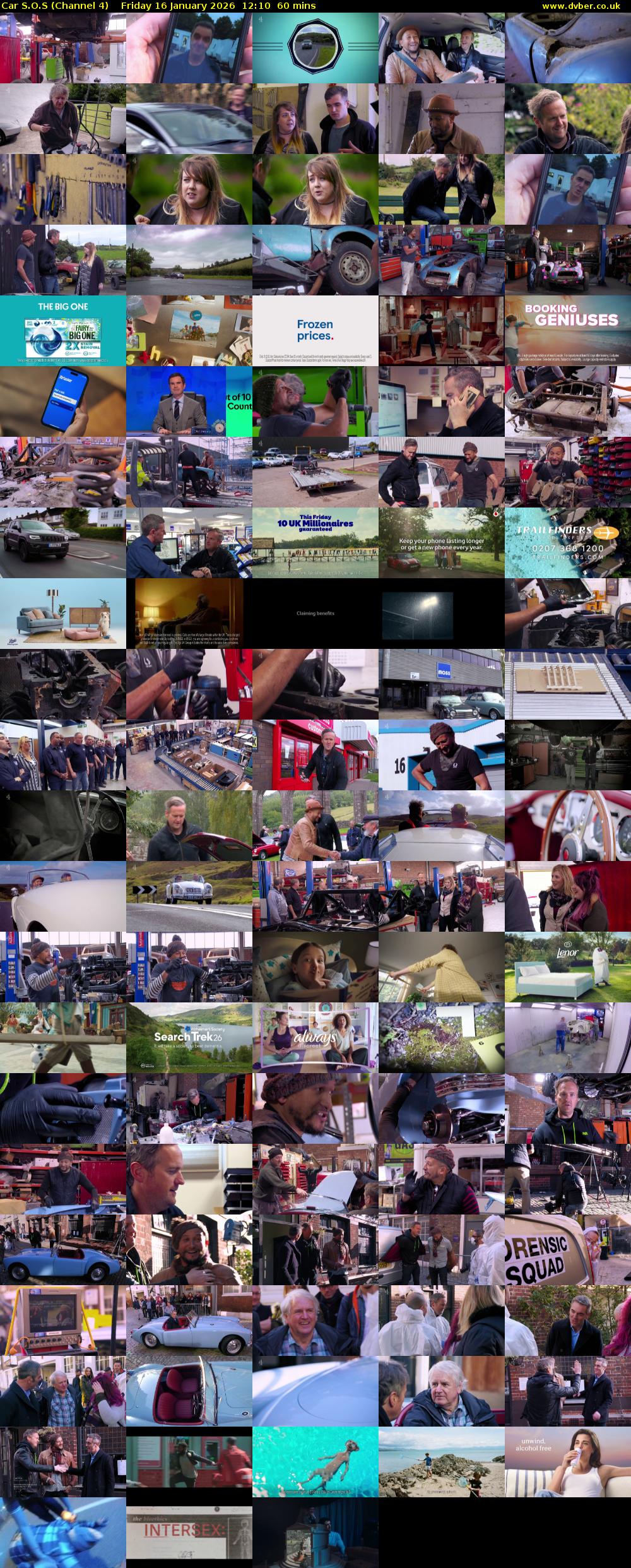 Car S.O.S (Channel 4) Friday 16 January 2026 12:10 - 13:10