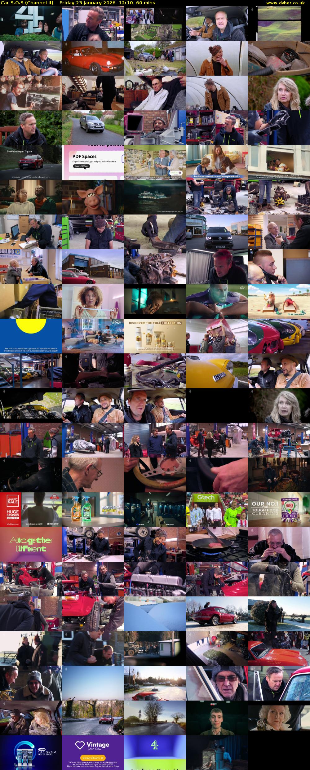 Car S.O.S (Channel 4) Friday 23 January 2026 12:10 - 13:10