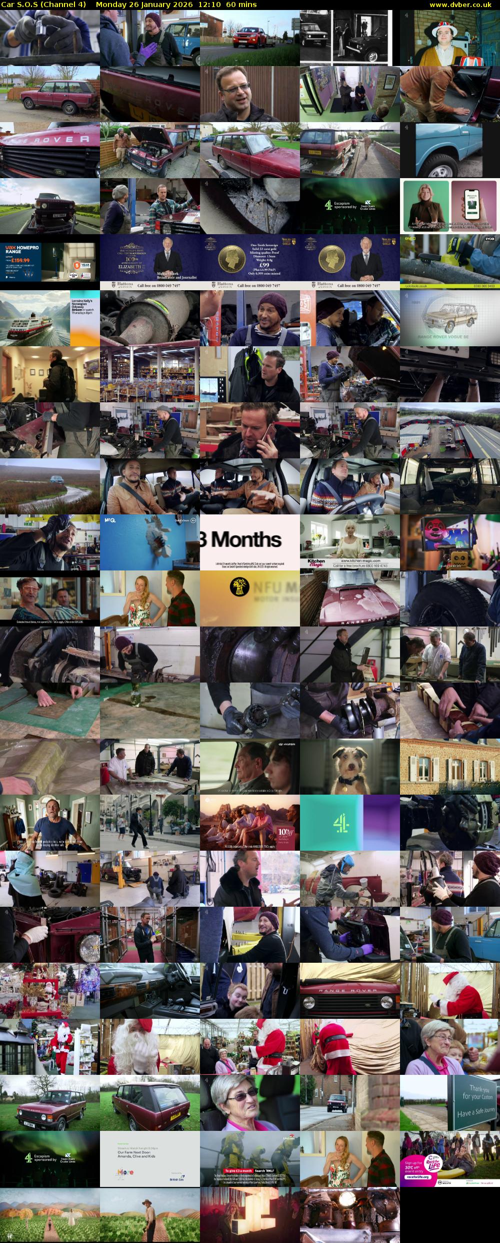 Car S.O.S (Channel 4) Monday 26 January 2026 12:10 - 13:10