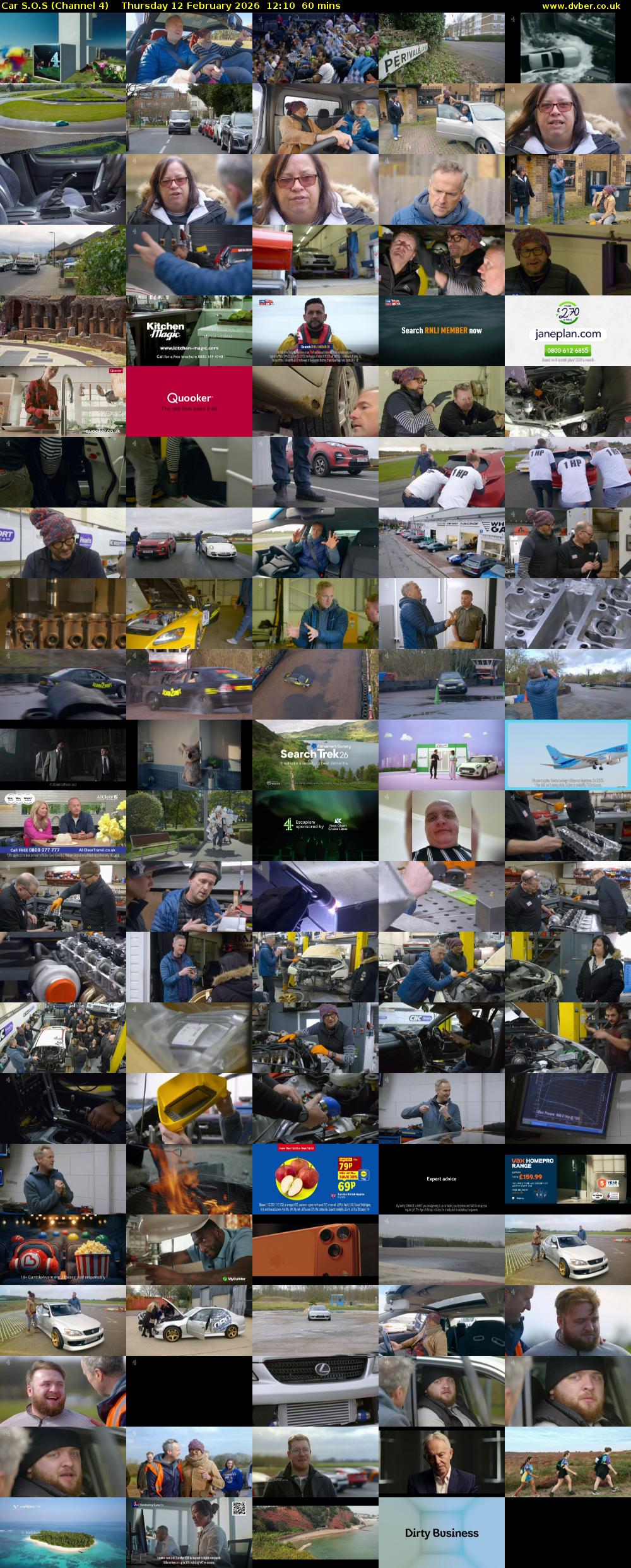 Car S.O.S (Channel 4) Thursday 12 February 2026 12:10 - 13:10