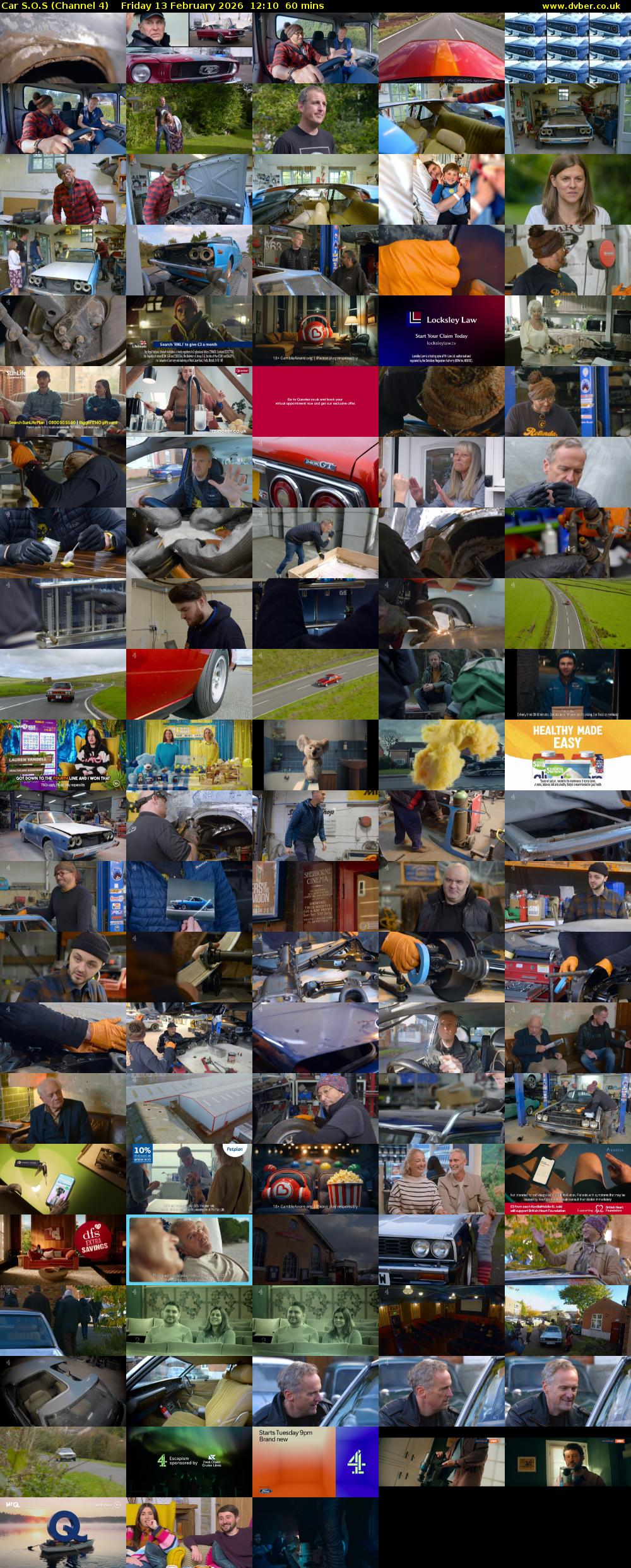 Car S.O.S (Channel 4) Friday 13 February 2026 12:10 - 13:10