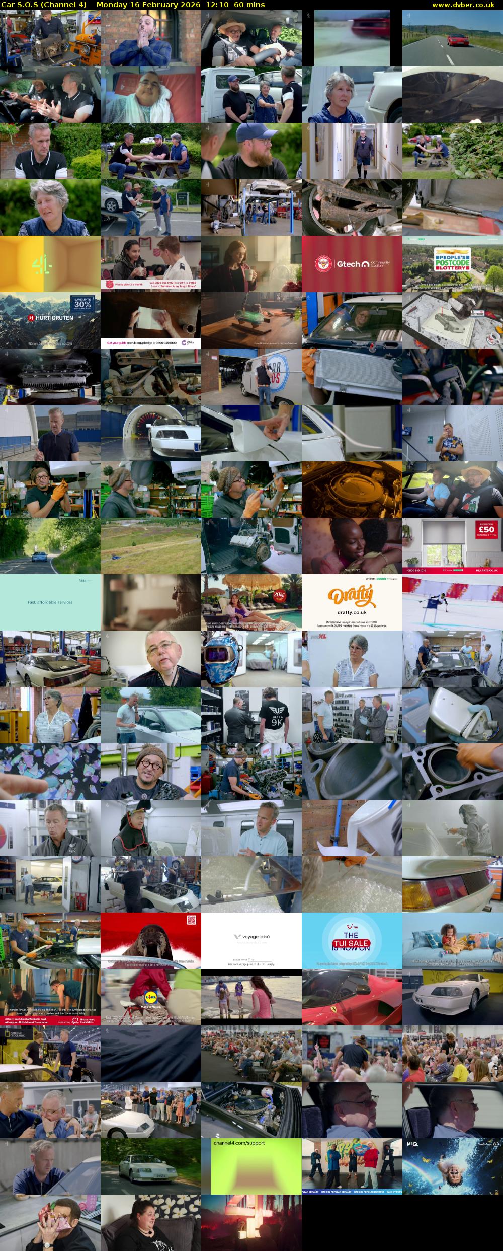 Car S.O.S (Channel 4) Monday 16 February 2026 12:10 - 13:10