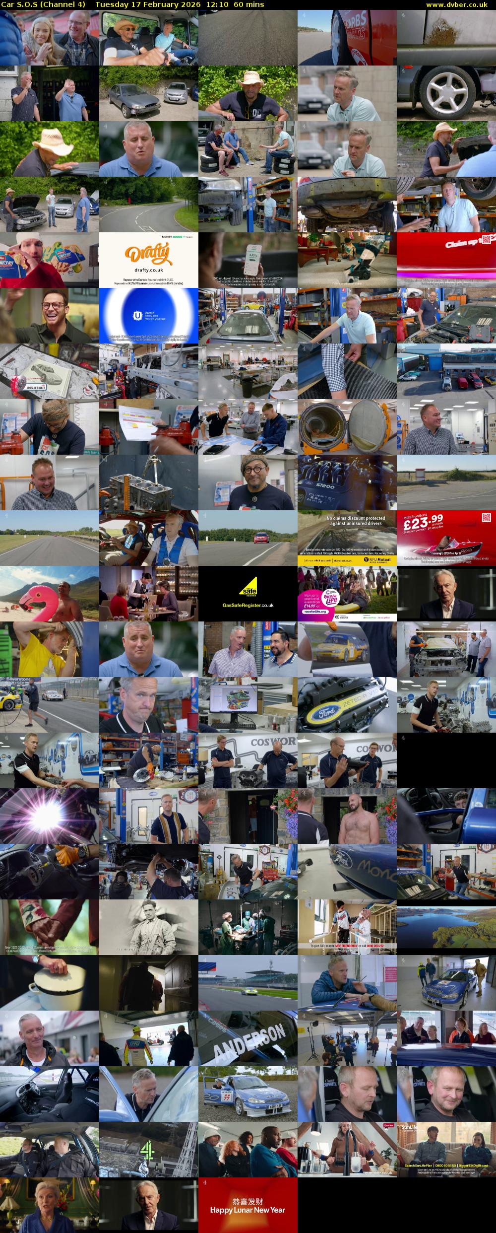Car S.O.S (Channel 4) Tuesday 17 February 2026 12:10 - 13:10