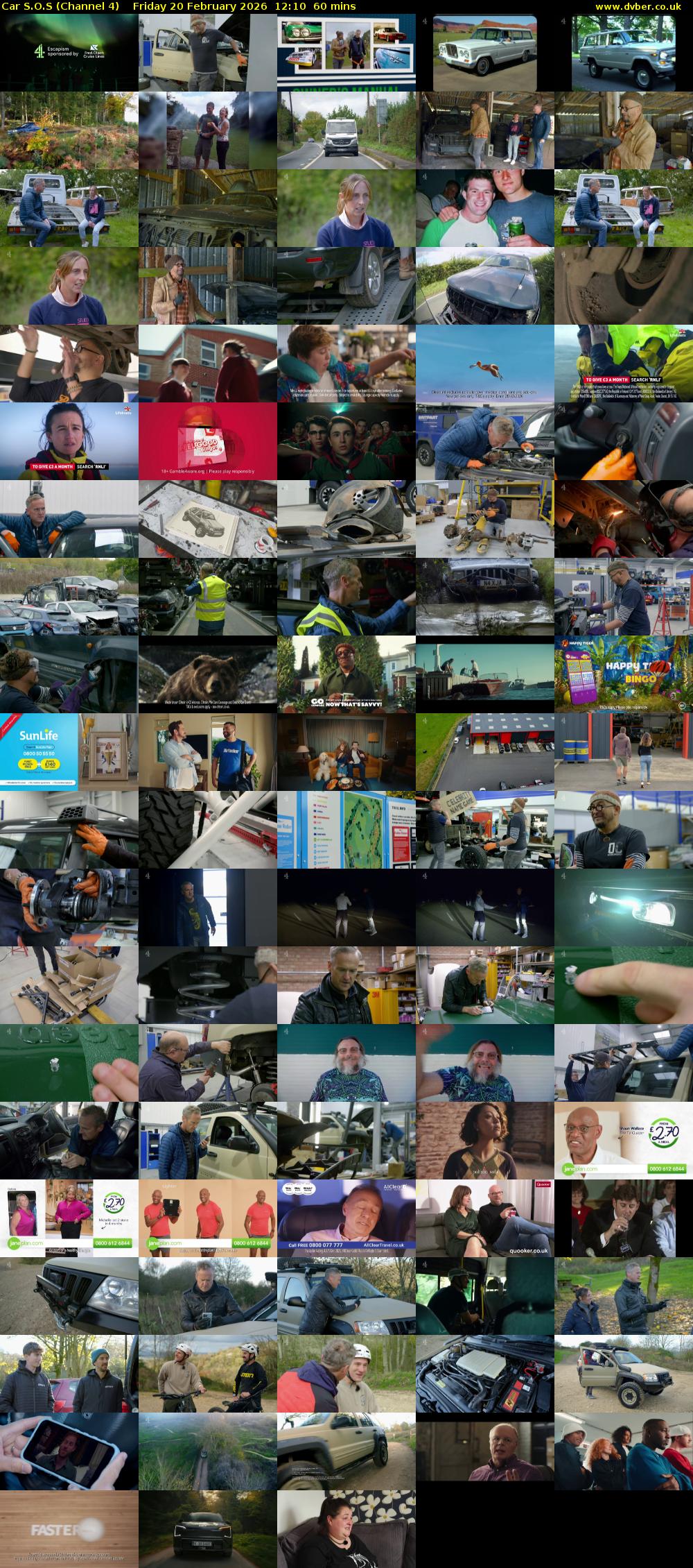 Car S.O.S (Channel 4) Friday 20 February 2026 12:10 - 13:10