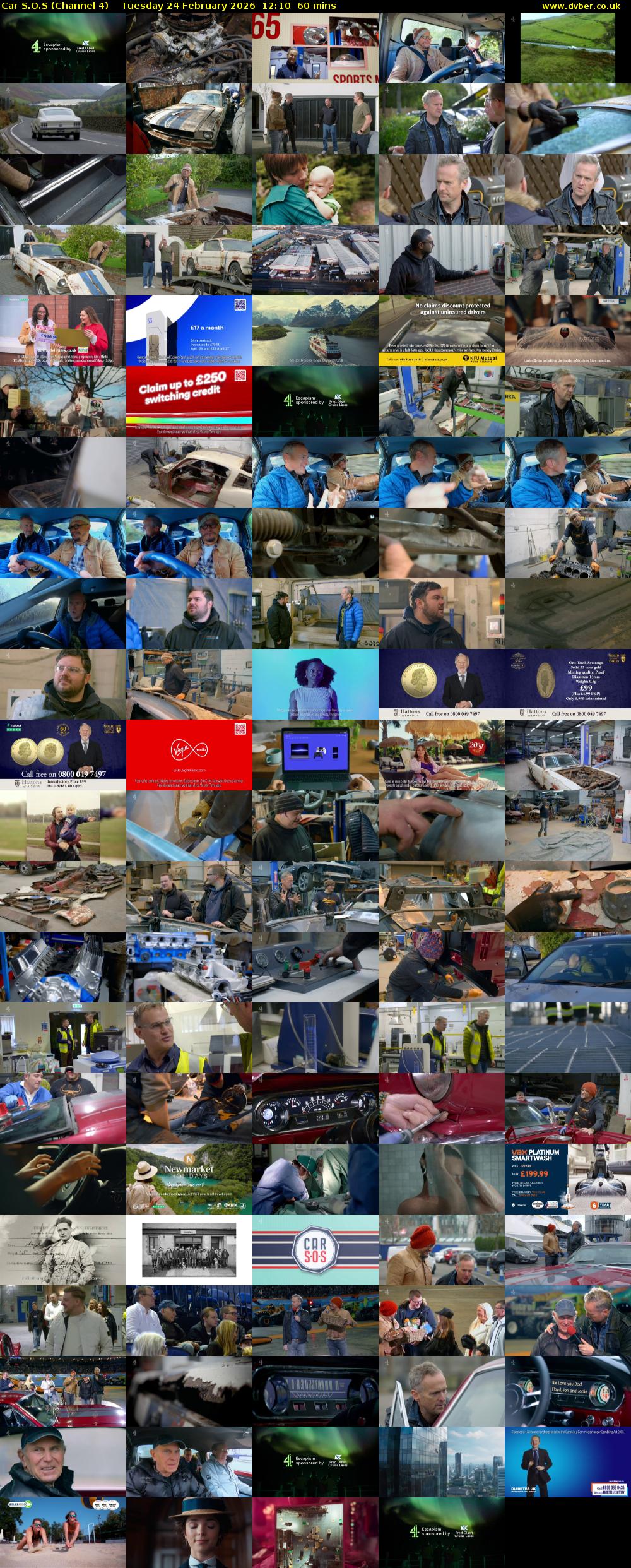 Car S.O.S (Channel 4) Tuesday 24 February 2026 12:10 - 13:10