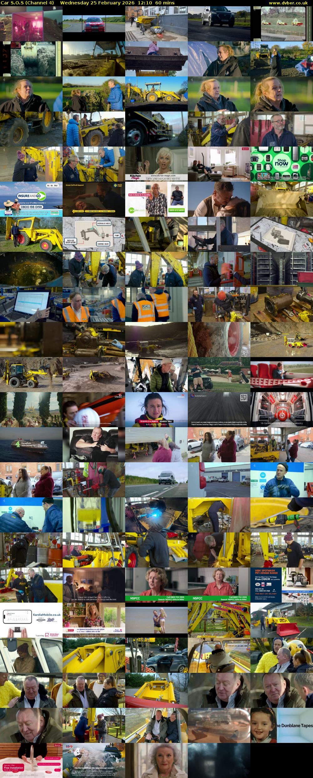 Car S.O.S (Channel 4) Wednesday 25 February 2026 12:10 - 13:10