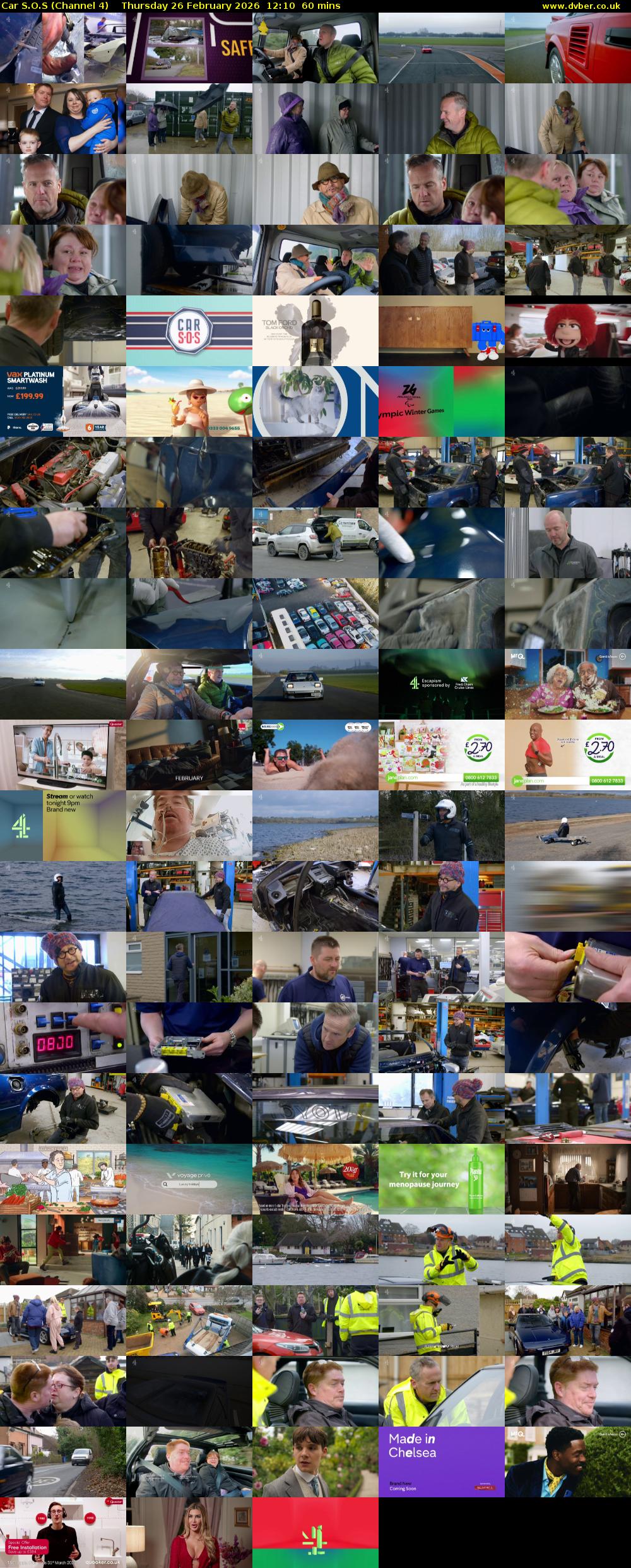 Car S.O.S (Channel 4) Thursday 26 February 2026 12:10 - 13:10