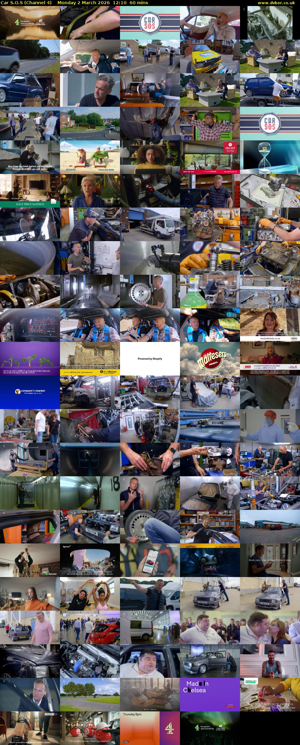 Car S.O.S (Channel 4) Monday 2 March 2026 12:10 - 13:10