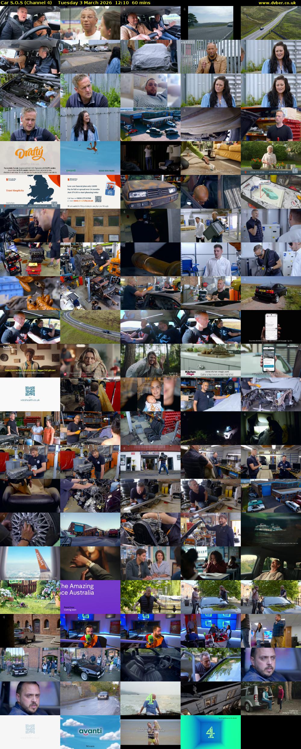 Car S.O.S (Channel 4) Tuesday 3 March 2026 12:10 - 13:10