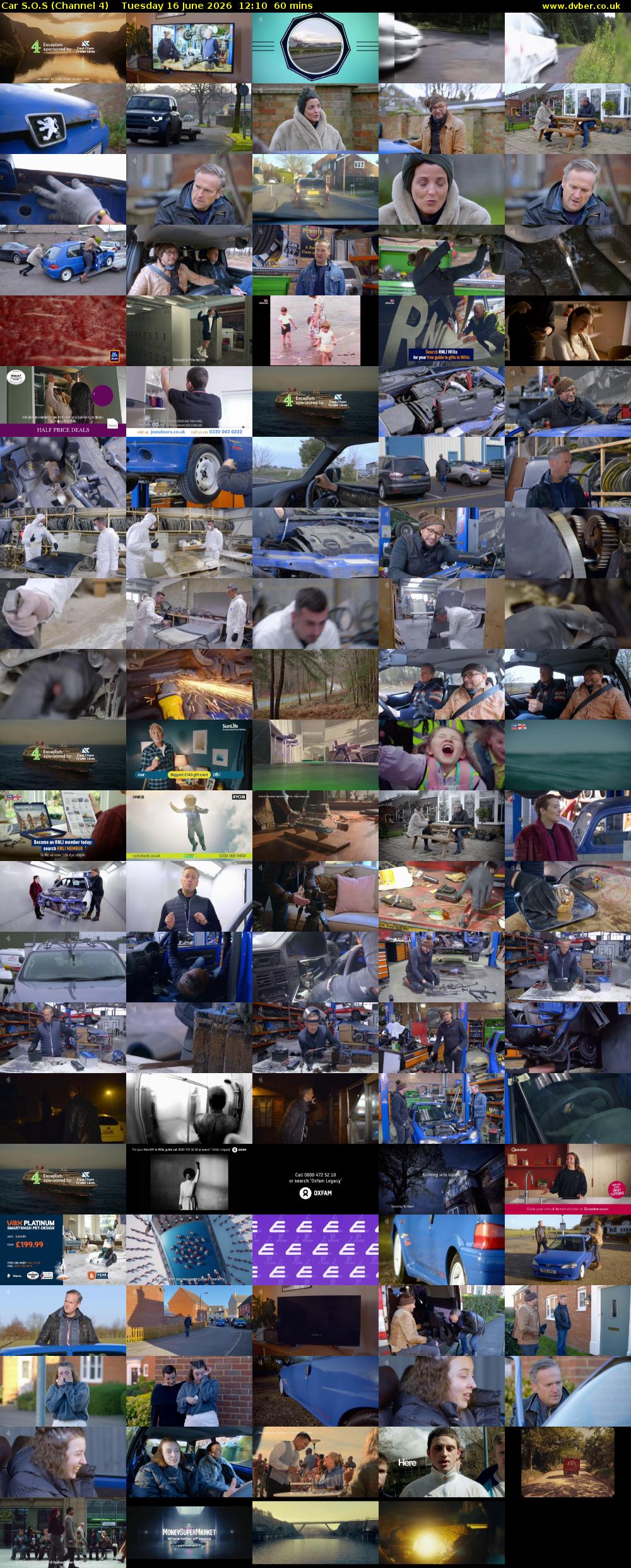 Car S.O.S (Channel 4) Tuesday 16 June 2026 12:10 - 13:10