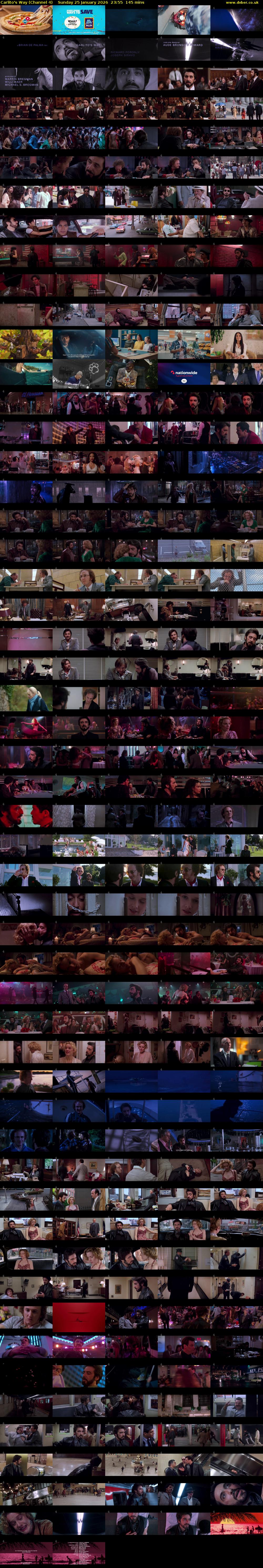 Carlito's Way (Channel 4) Sunday 25 January 2026 23:55 - 02:20