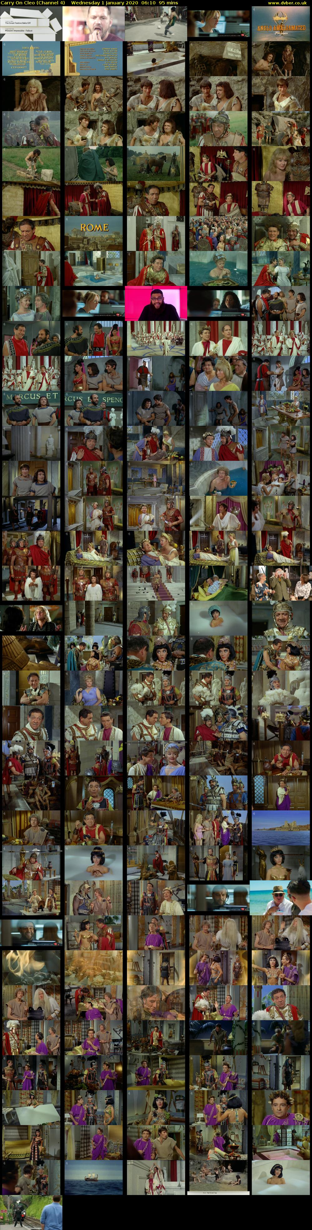 Carry On Cleo (Channel 4) Wednesday 1 January 2020 06:10 - 07:45
