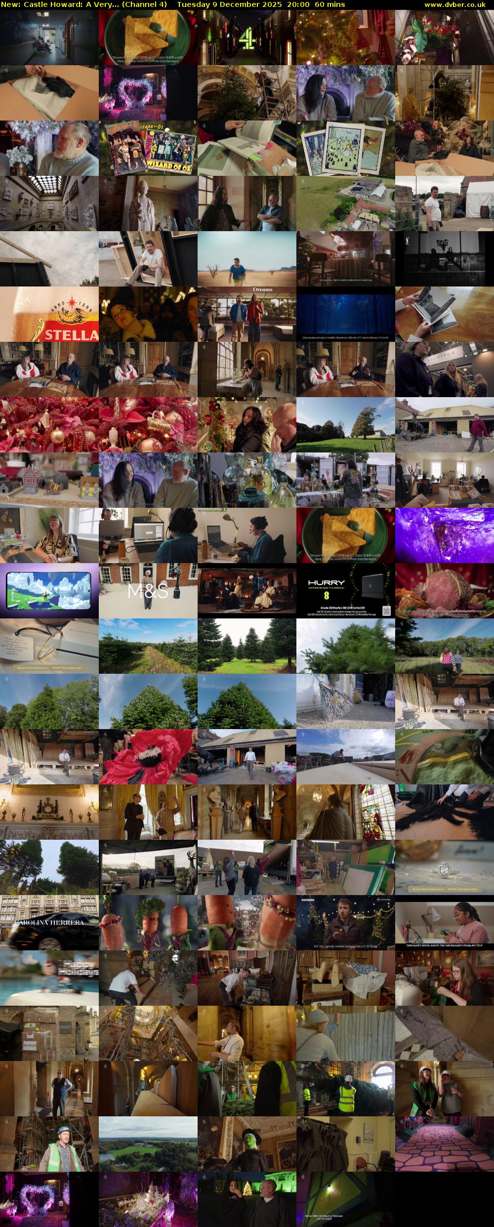 Castle Howard: A Very... (Channel 4) Tuesday 9 December 2025 20:00 - 21:00