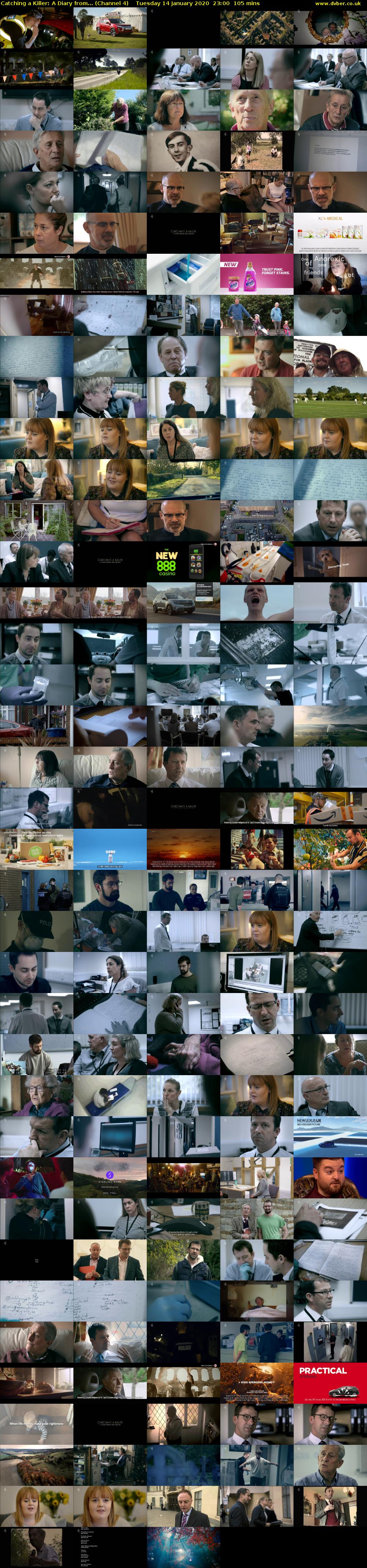 Catching a Killer: A Diary from... (Channel 4) Tuesday 14 January 2020 23:00 - 00:45