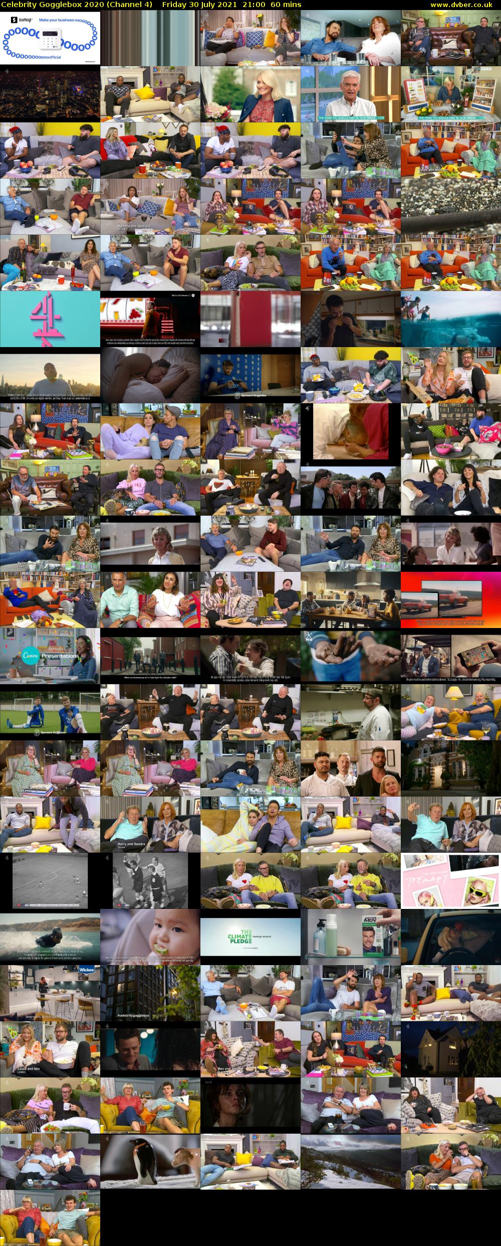 Celebrity Gogglebox 2020 (Channel 4) Friday 30 July 2021 21:00 - 22:00