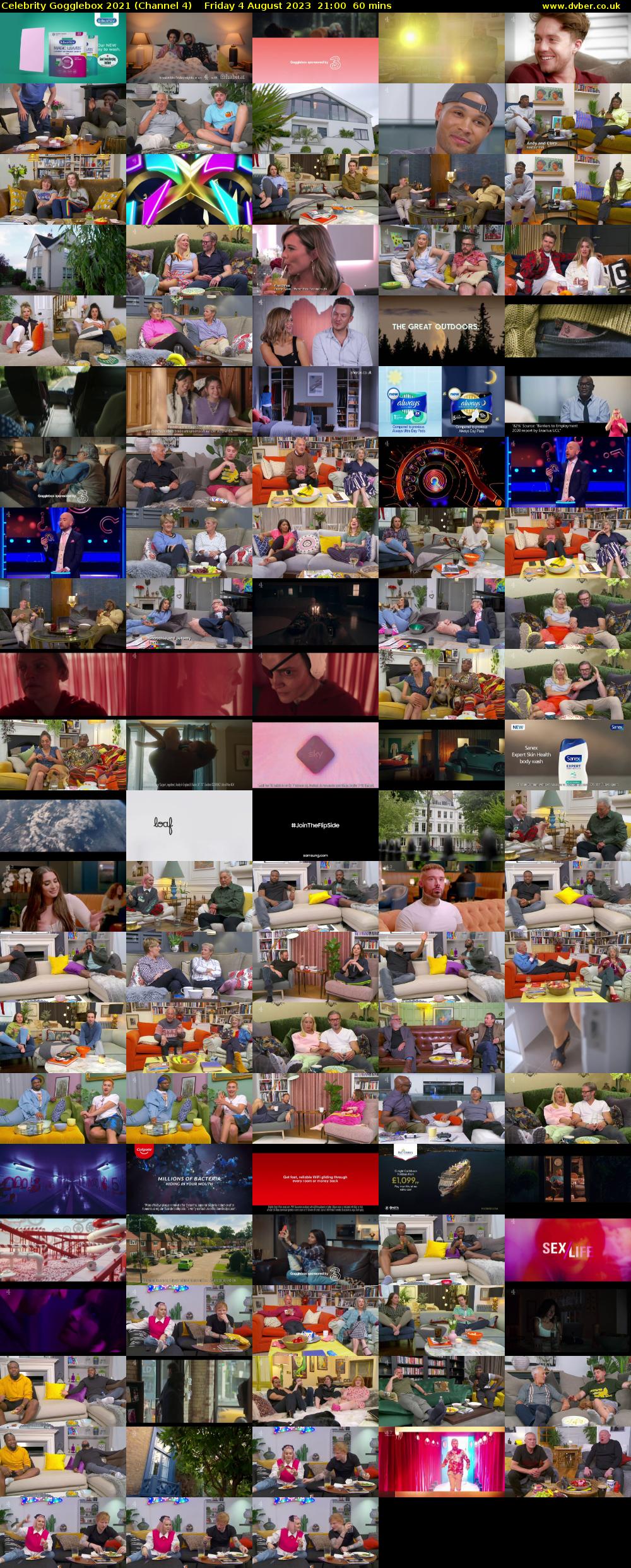 Celebrity Gogglebox 2021 (Channel 4) Friday 4 August 2023 21:00 - 22:00