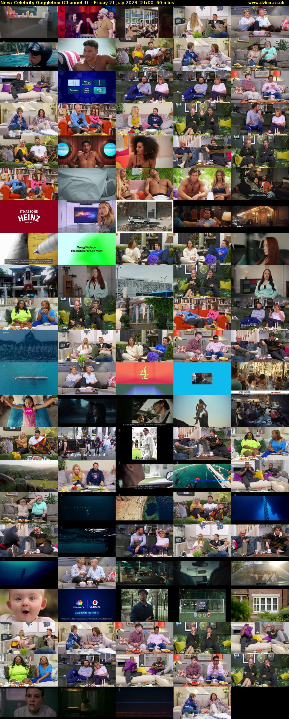 Celebrity Gogglebox (Channel 4) Friday 21 July 2023 21:00 - 22:00