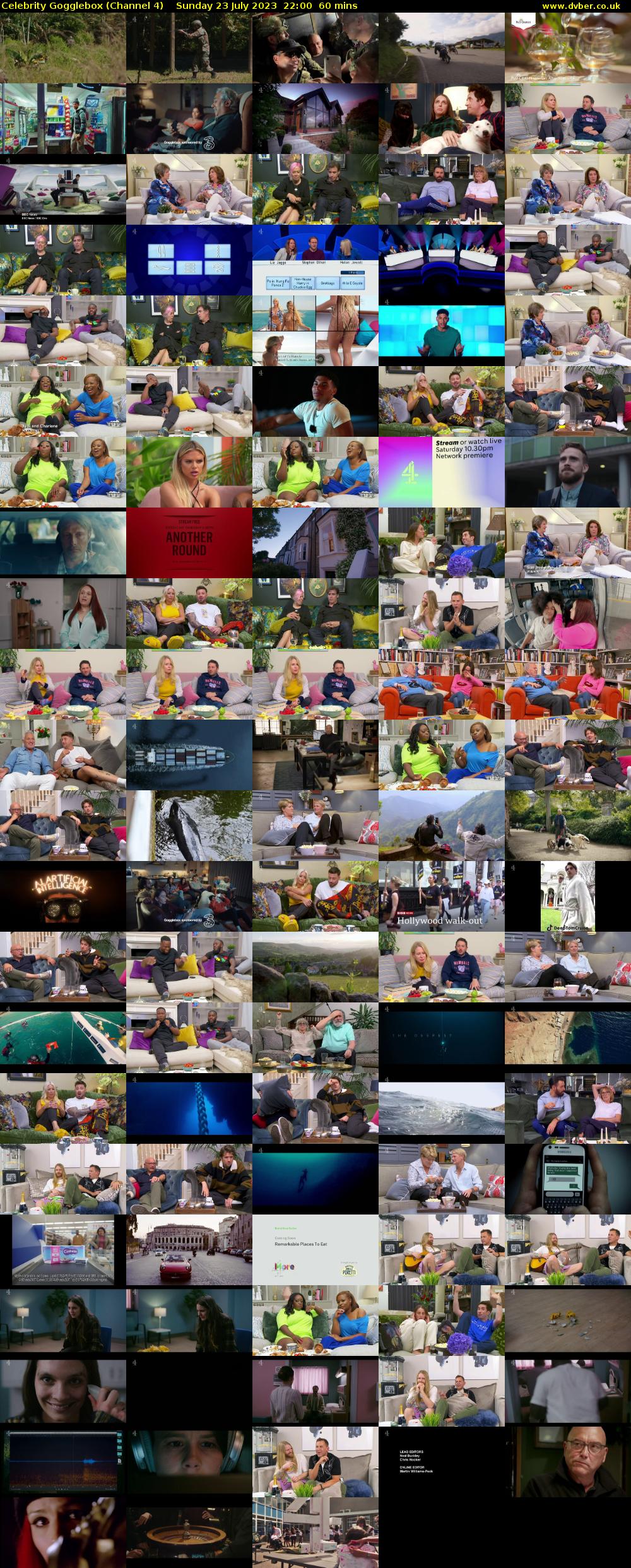 Celebrity Gogglebox (Channel 4) Sunday 23 July 2023 22:00 - 23:00