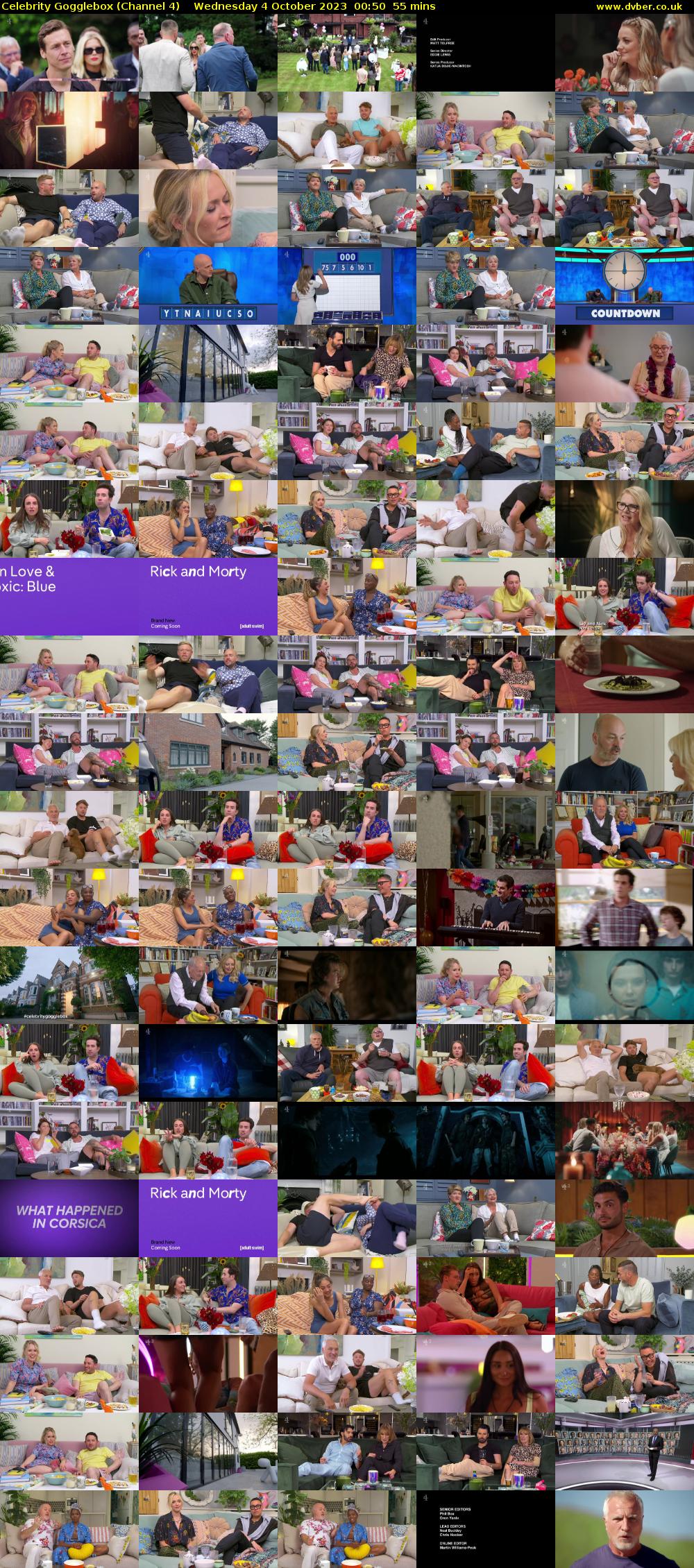Celebrity Gogglebox (Channel 4) Wednesday 4 October 2023 00:50 - 01:45