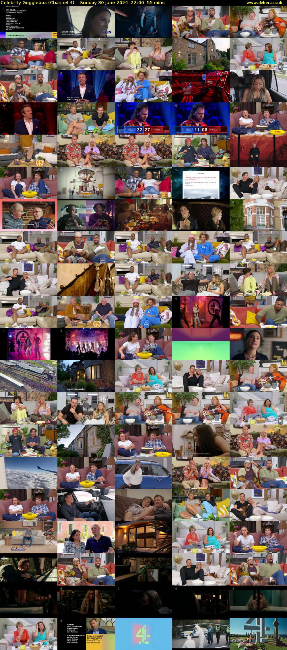 Celebrity Gogglebox (Channel 4) Sunday 30 June 2024 22:00 - 22:55