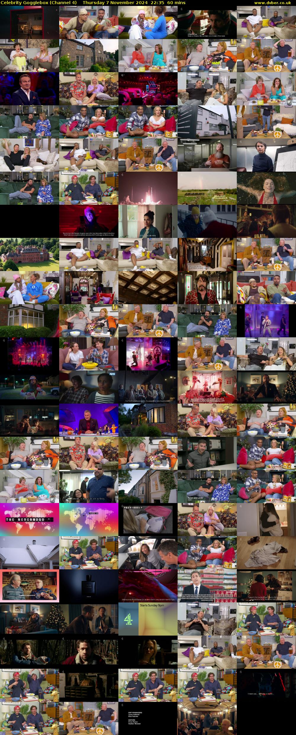 Celebrity Gogglebox (Channel 4) Thursday 7 November 2024 22:35 - 23:35