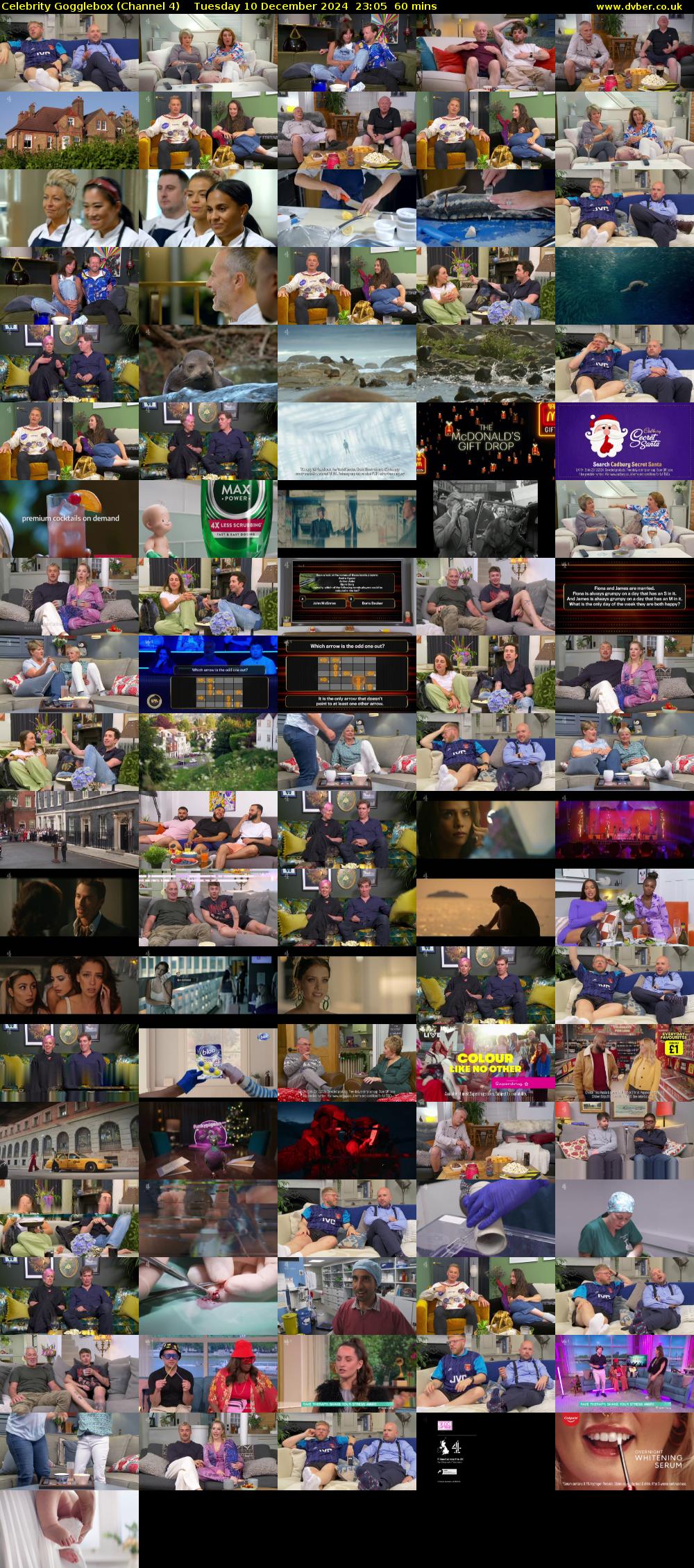 Celebrity Gogglebox (Channel 4) Tuesday 10 December 2024 23:05 - 00:05