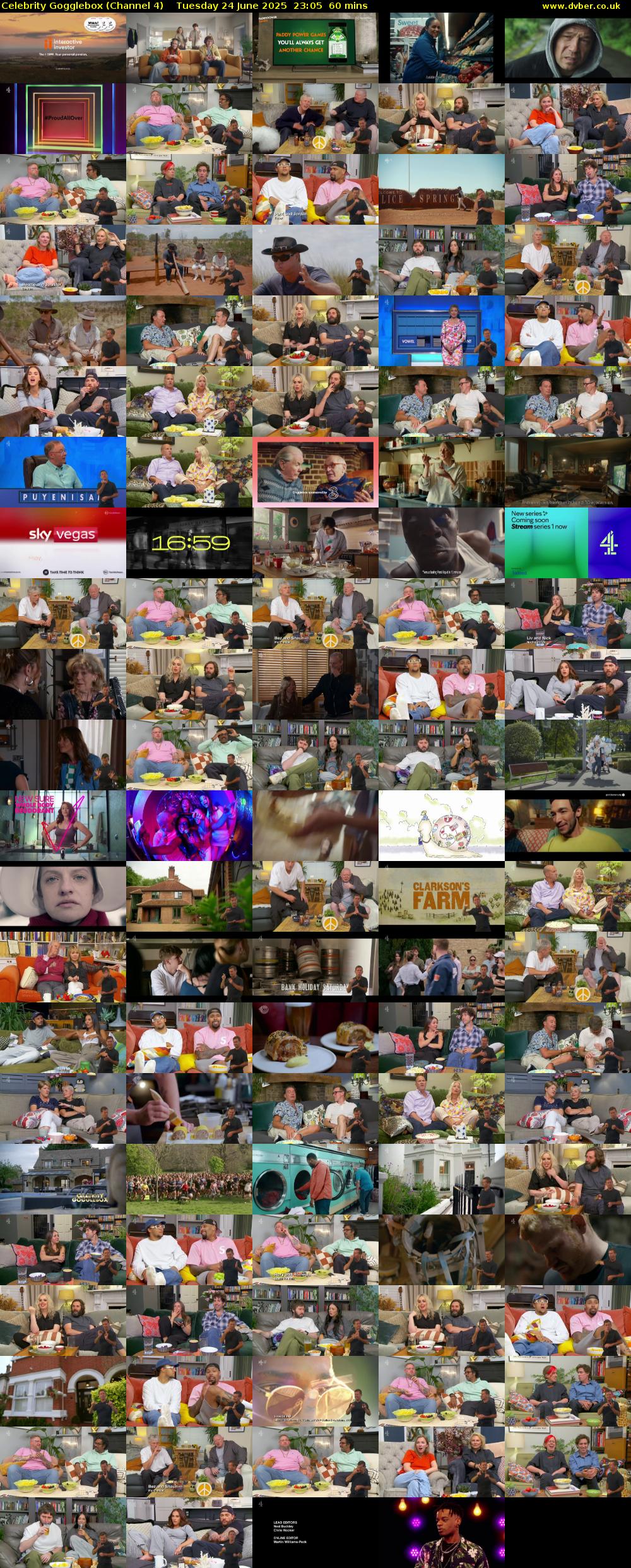 Celebrity Gogglebox (Channel 4) Tuesday 24 June 2025 23:05 - 00:05