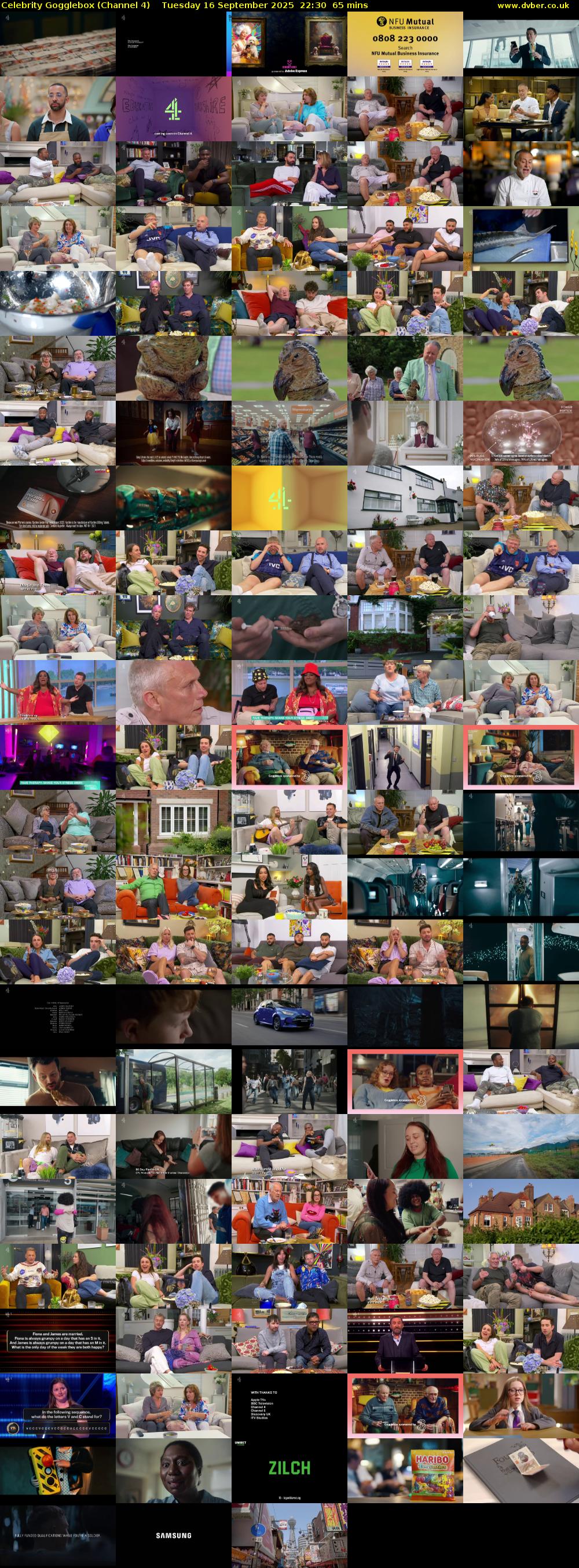 Celebrity Gogglebox (Channel 4) Tuesday 16 September 2025 22:30 - 23:35